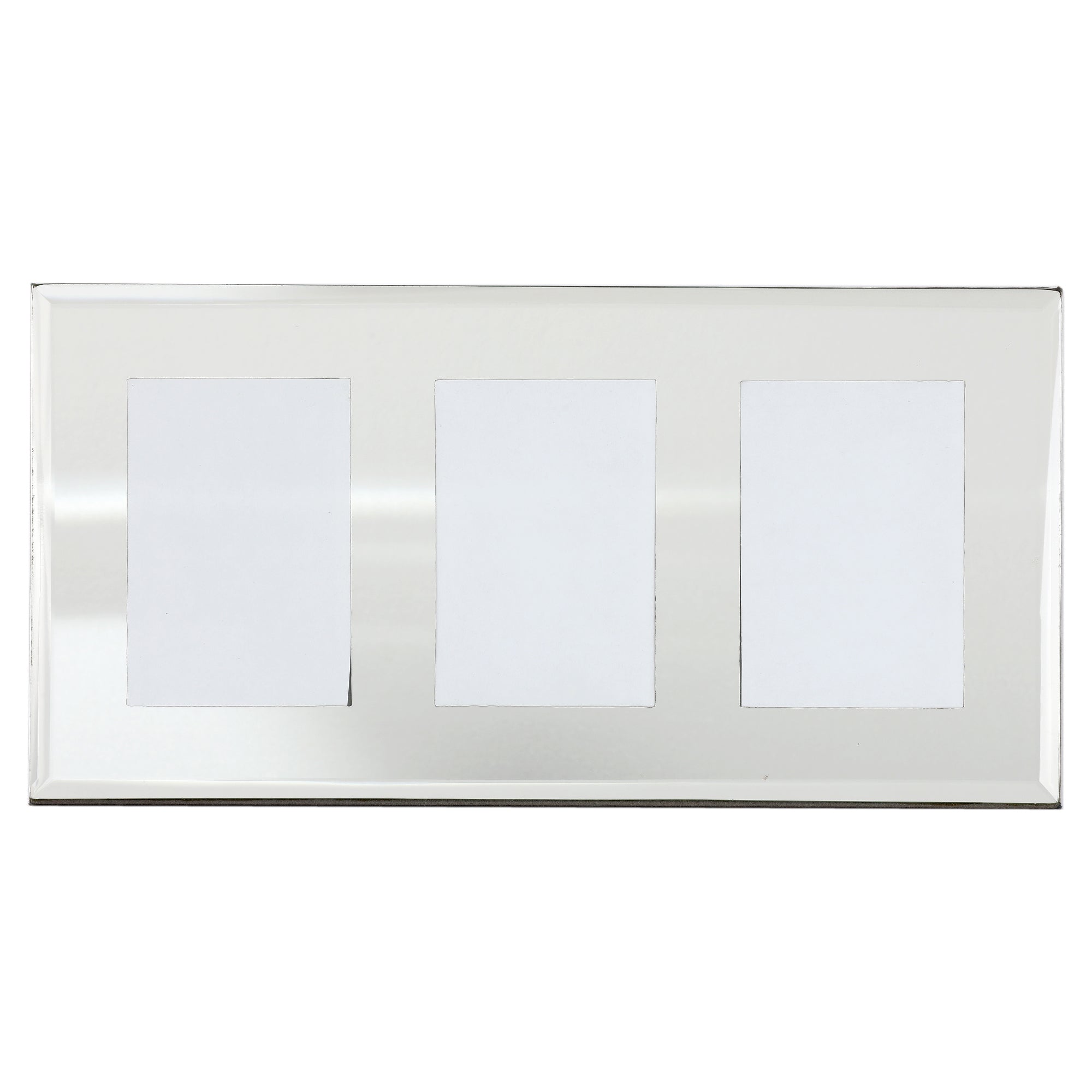Silver Color Glass Triple Picture Frames Picture