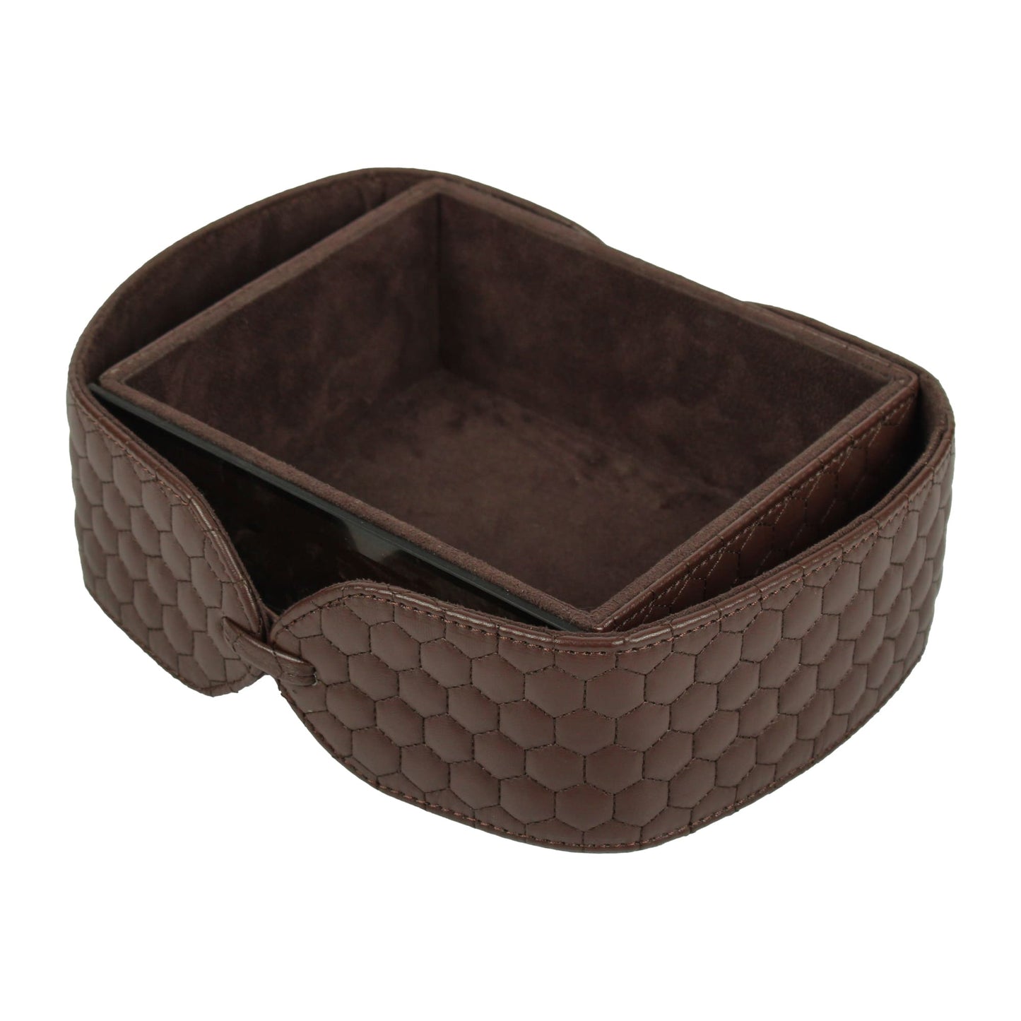 Brown Leatherite Stationery Holder