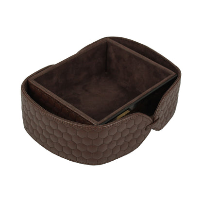 Brown Leatherite Stationery Holder