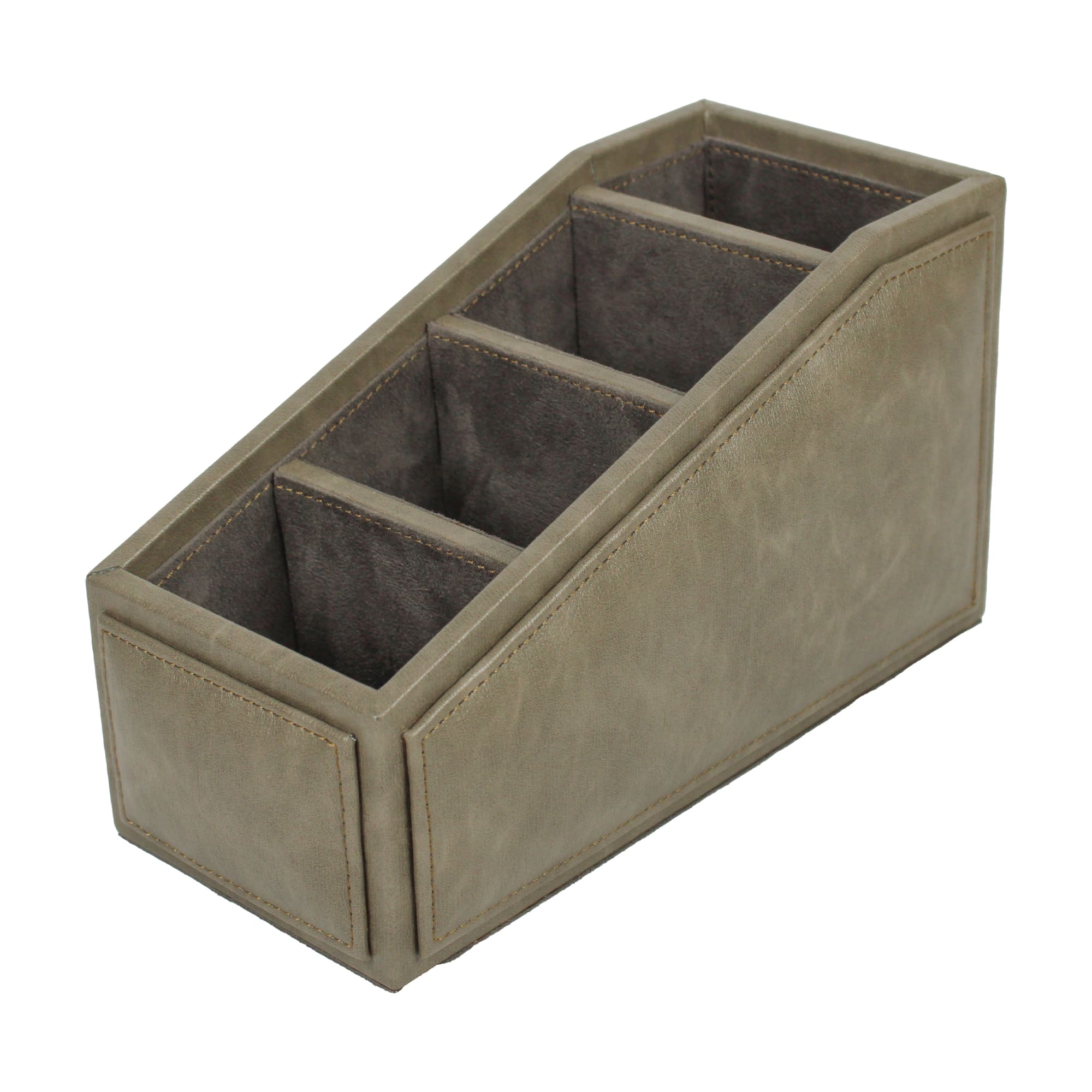 Premium Grey Leatherite Remote Holder