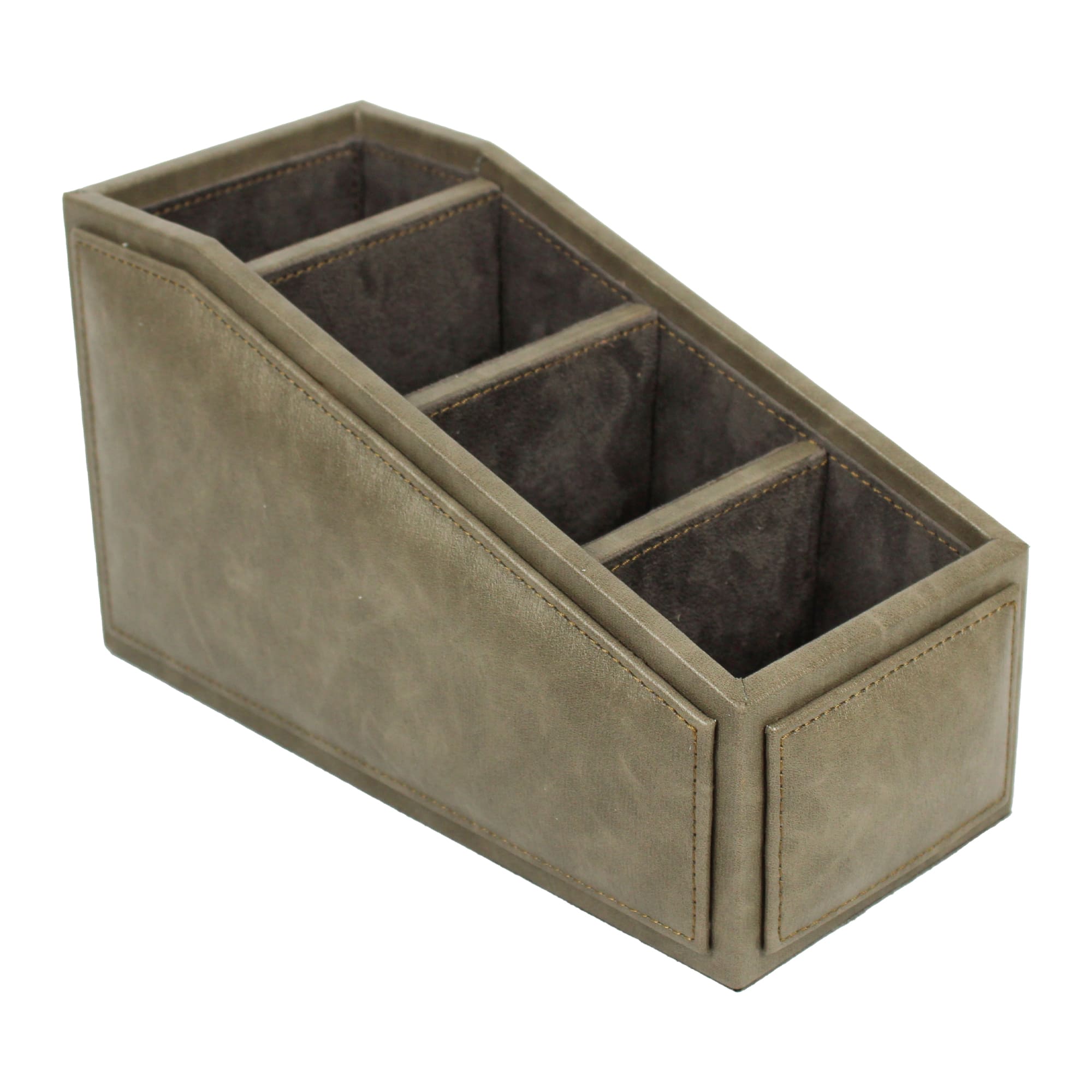 Premium Grey Leatherite Remote Holder