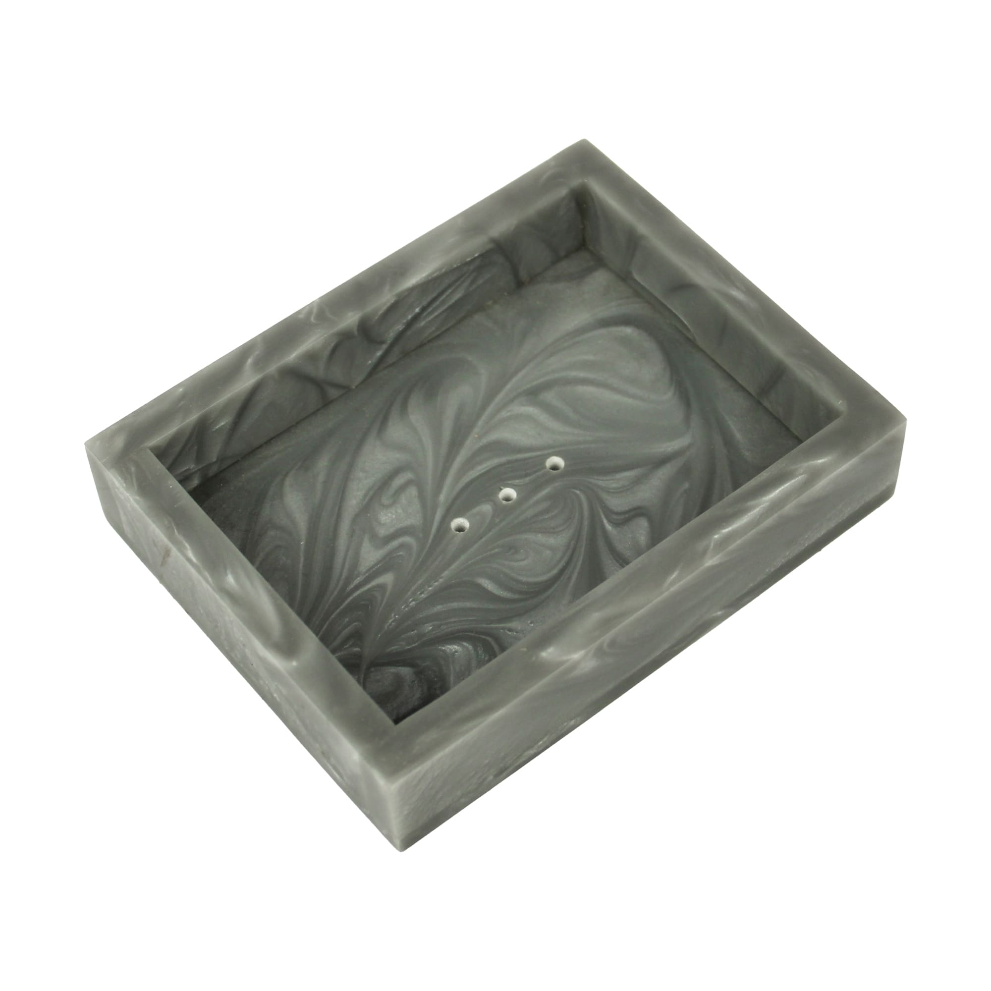 Grey Resin Soap Dish