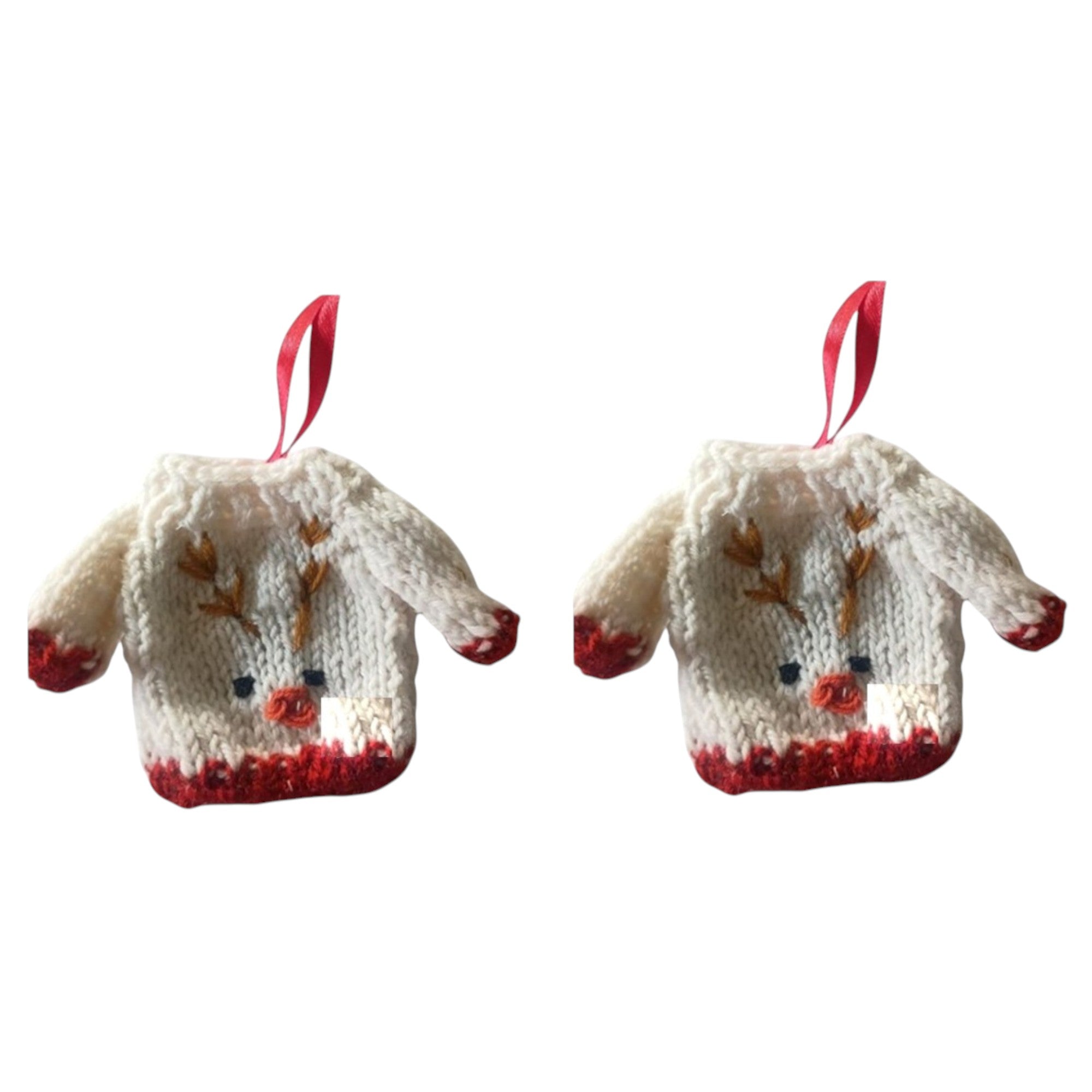  Set of 2 Ornaments for Christmas Tree Decoration 