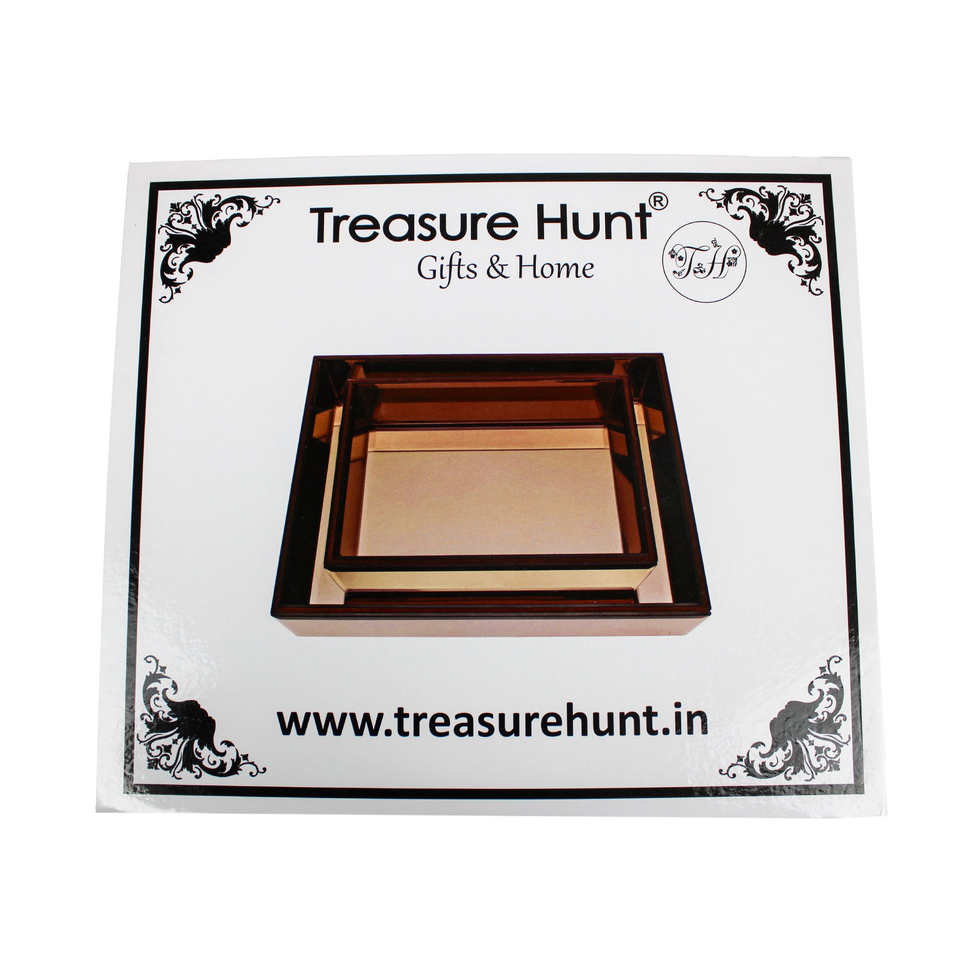 Luxury Brown Glass Tray