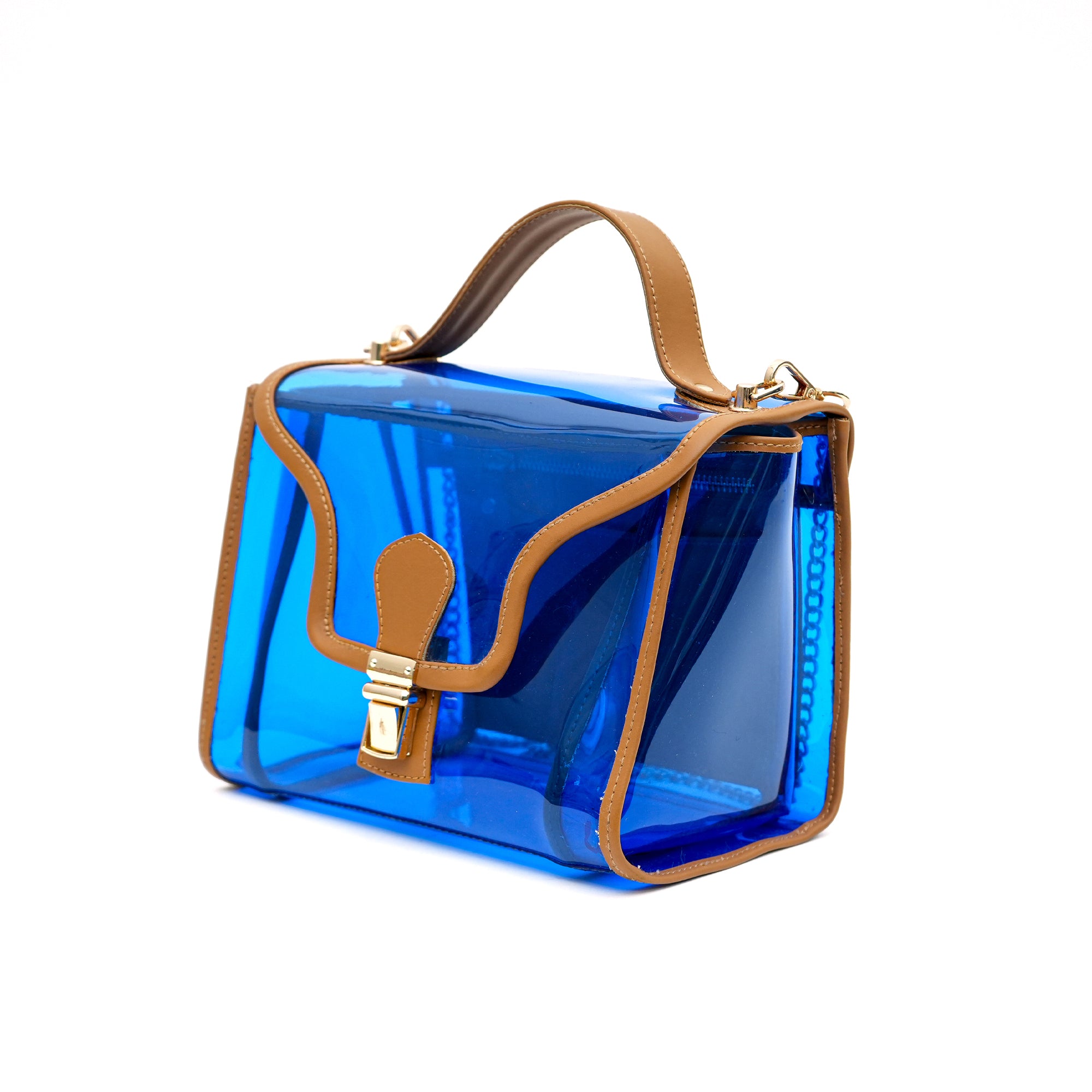 Blue Transparent Premium Sling Bag for Women