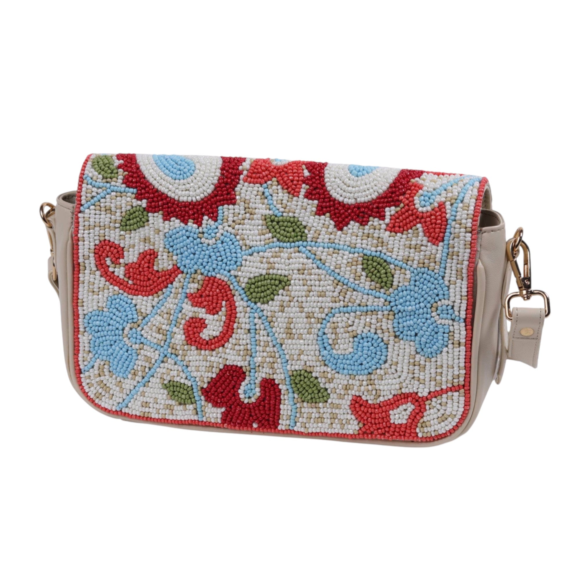Hand-Embroidered Shoulder Bag