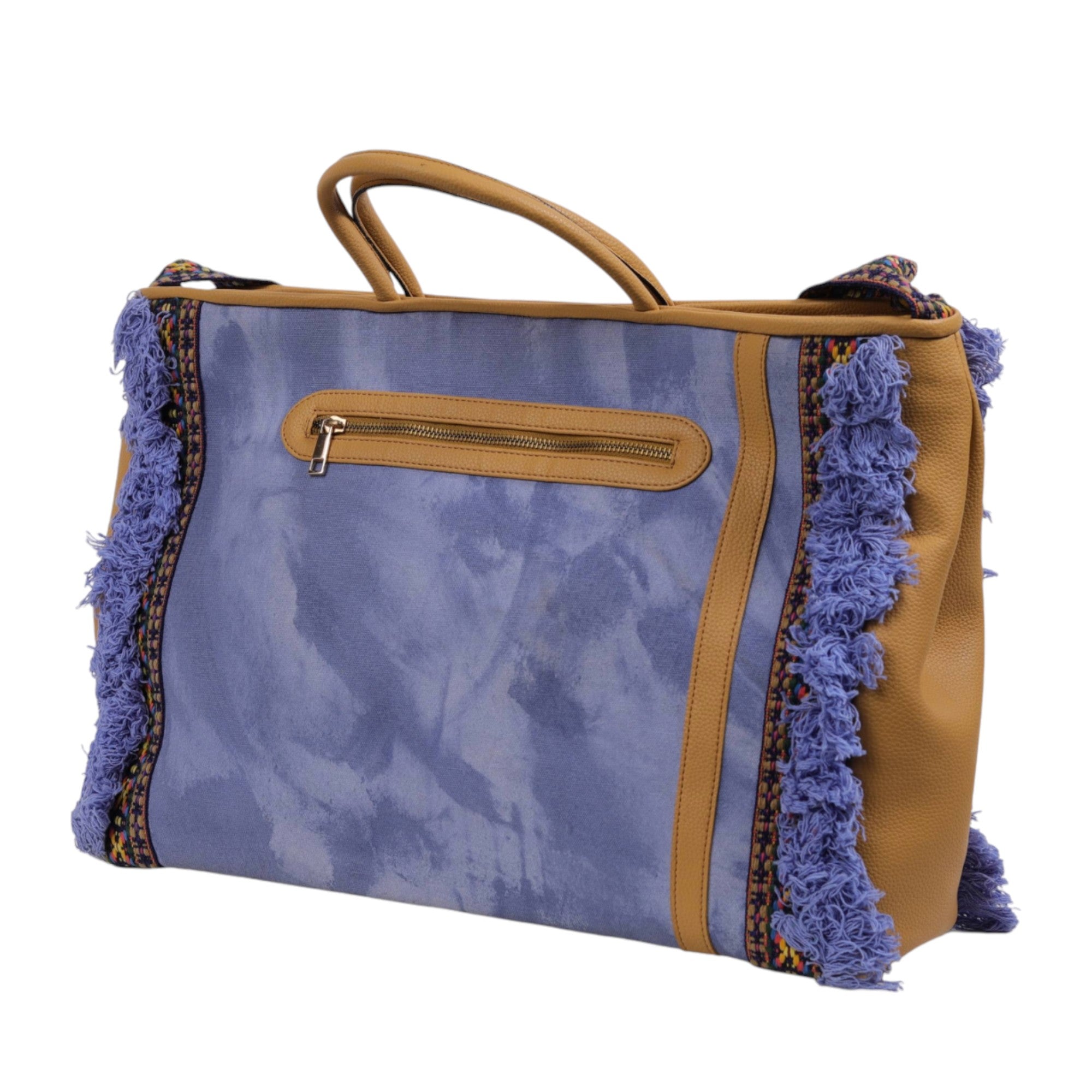 Canvas and High-Quality PU Shoulder Bag for Women