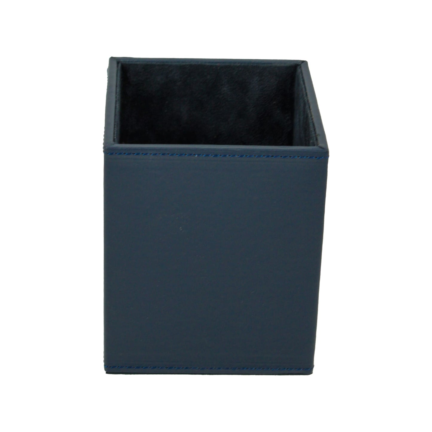 Blue Leatherite Pen Holder