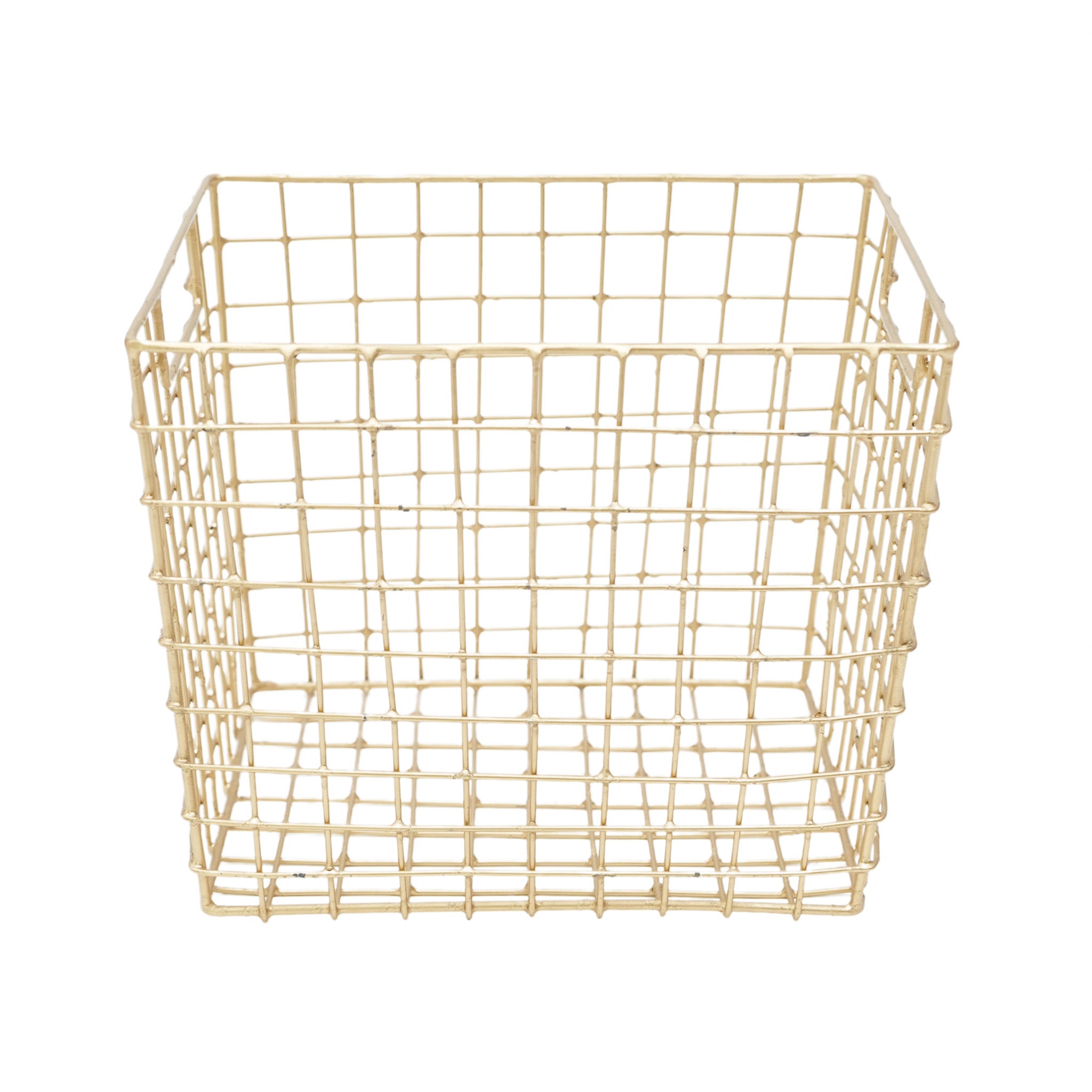Gold Multi-purpose Metal Big Basket