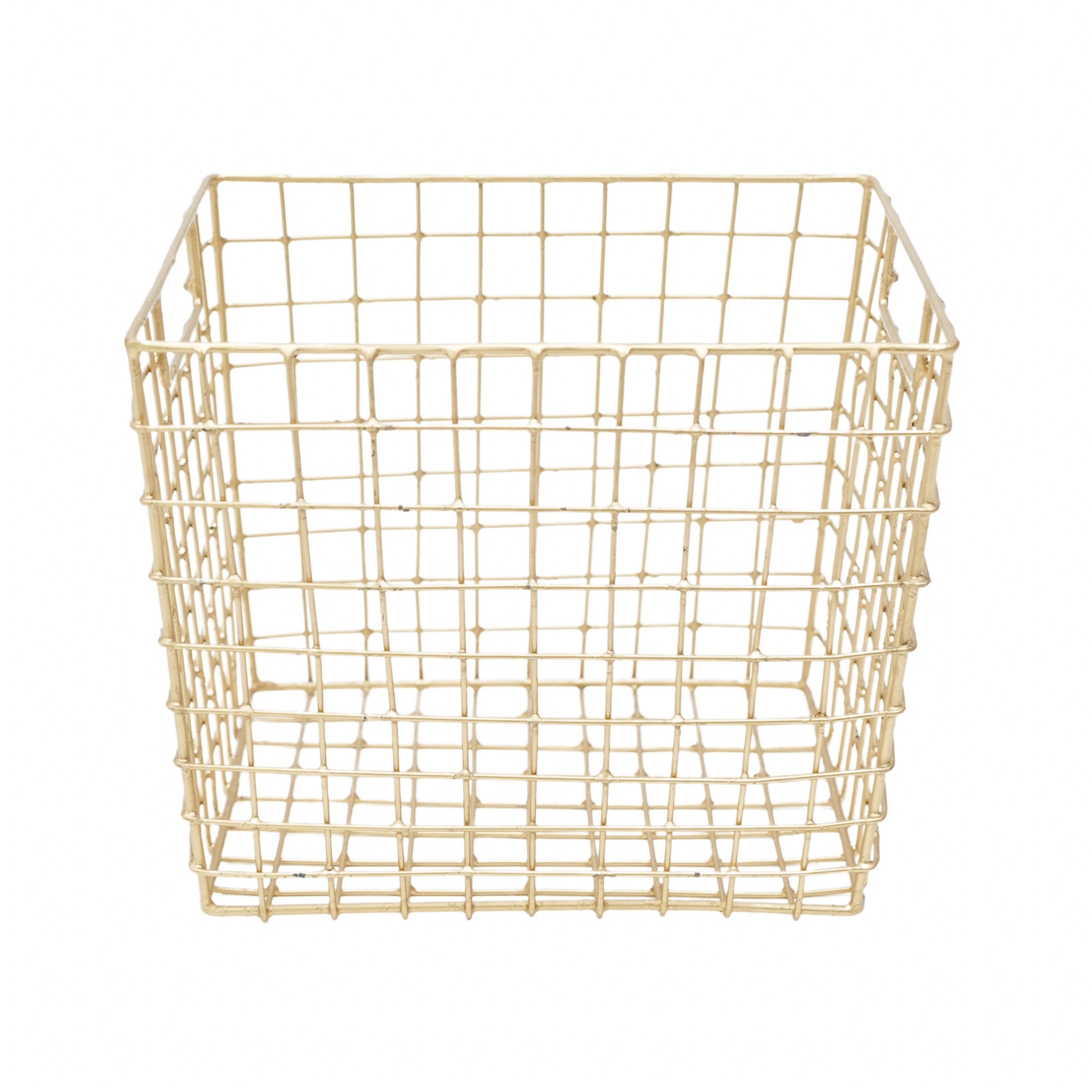 Golden Multi-purpose Metal Big Basket