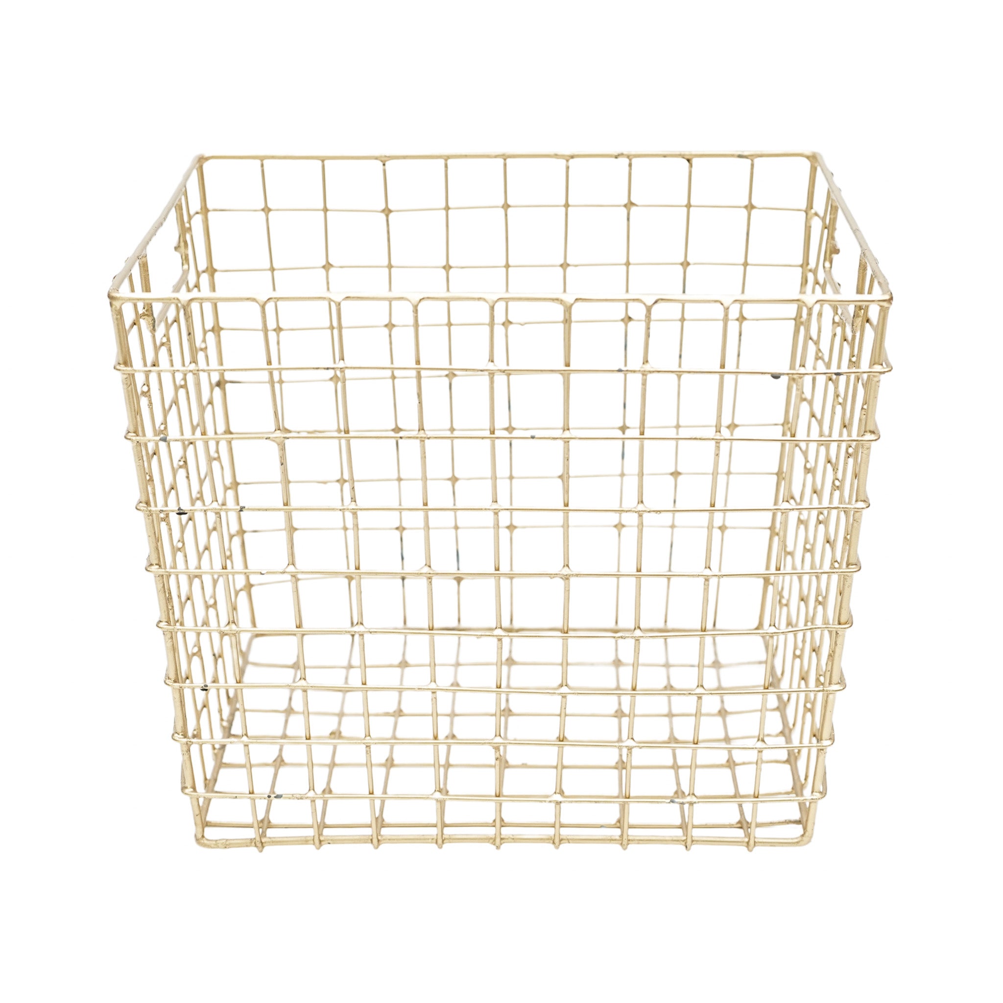 Gold Multi-purpose Metal Big Basket