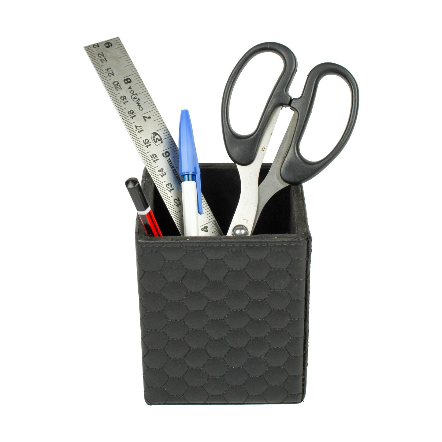 Black Leatherite Pen Holder