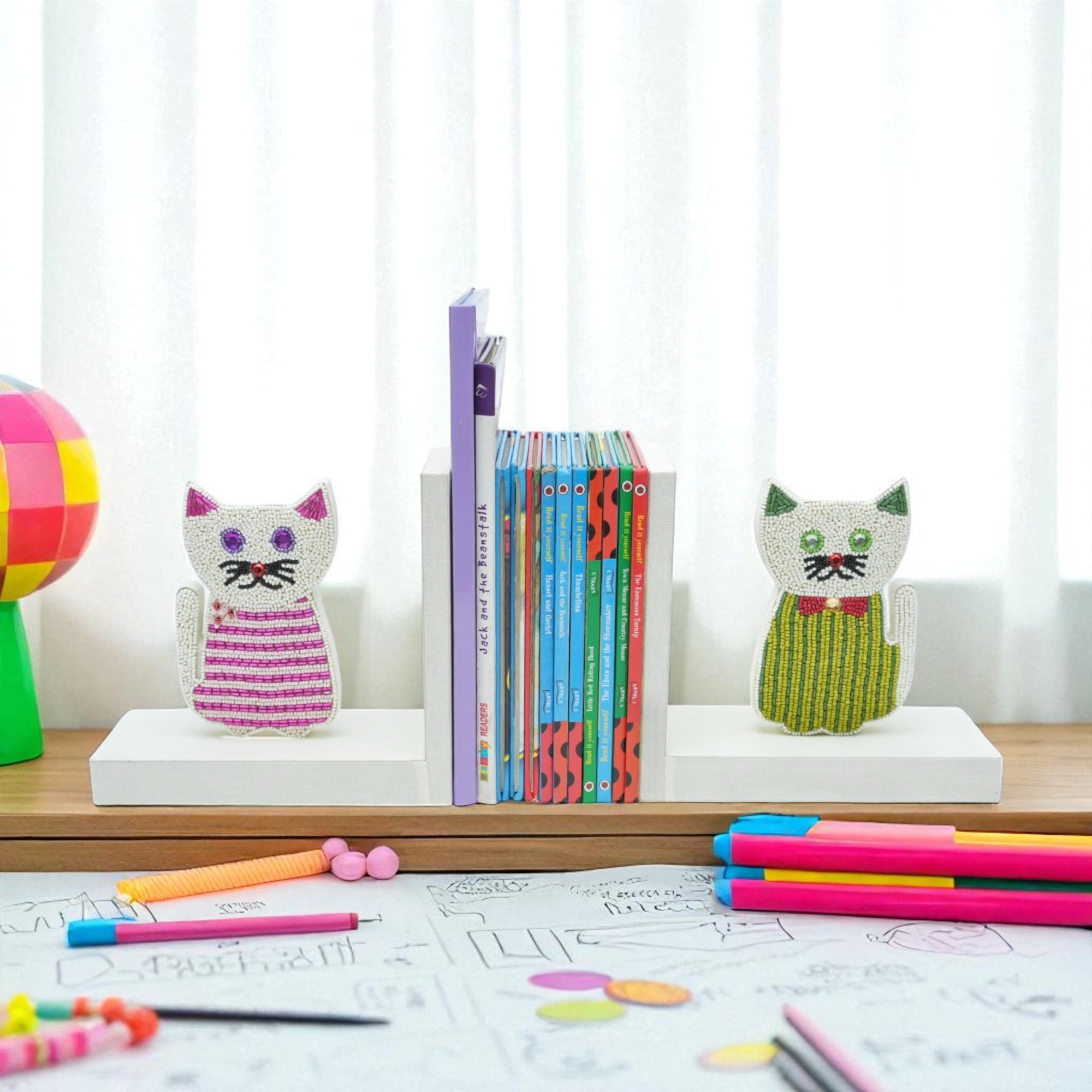 MEOW Design Bookends (Set of 2 Pieces)