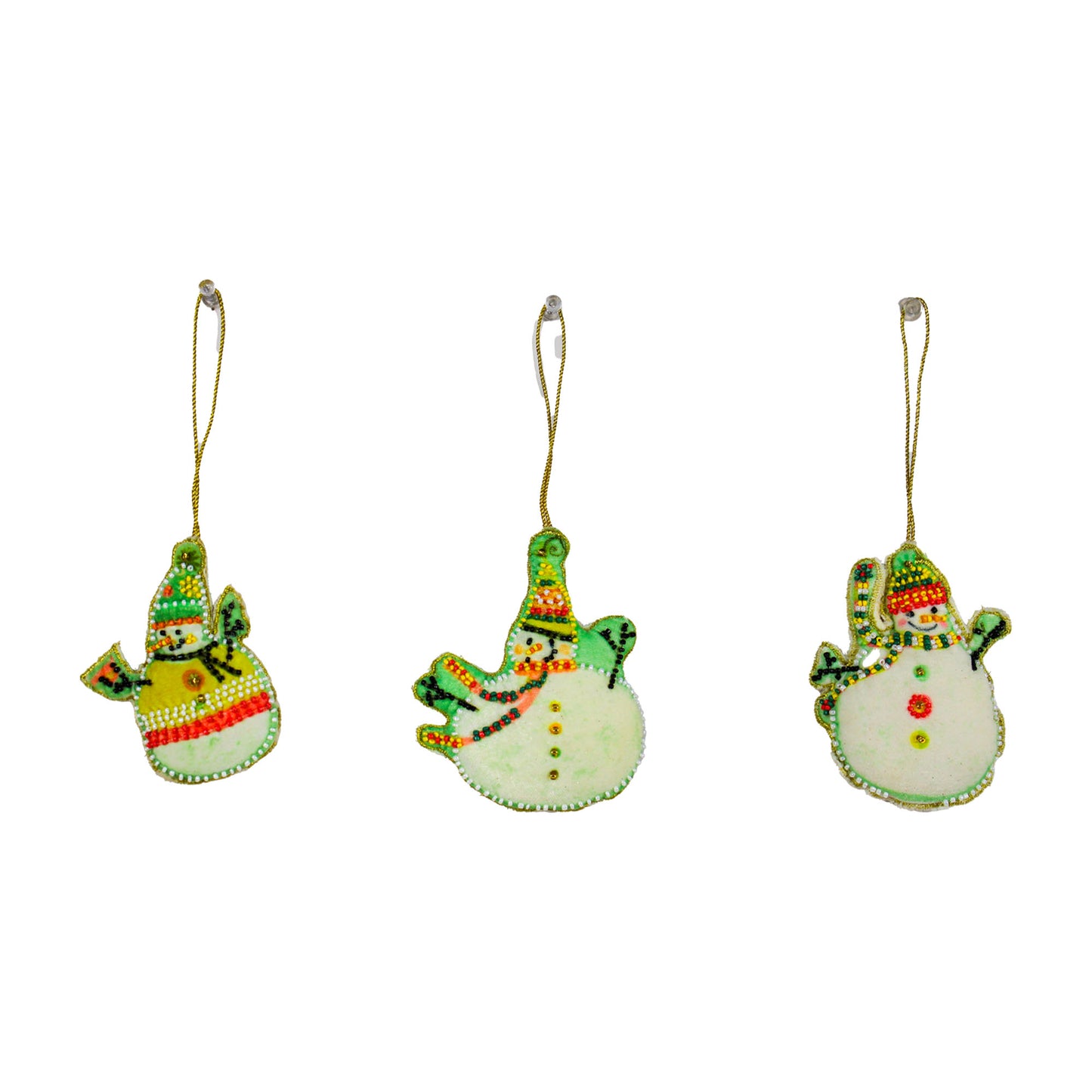 Set of 3 Snowman Christmas Hanging Ornament