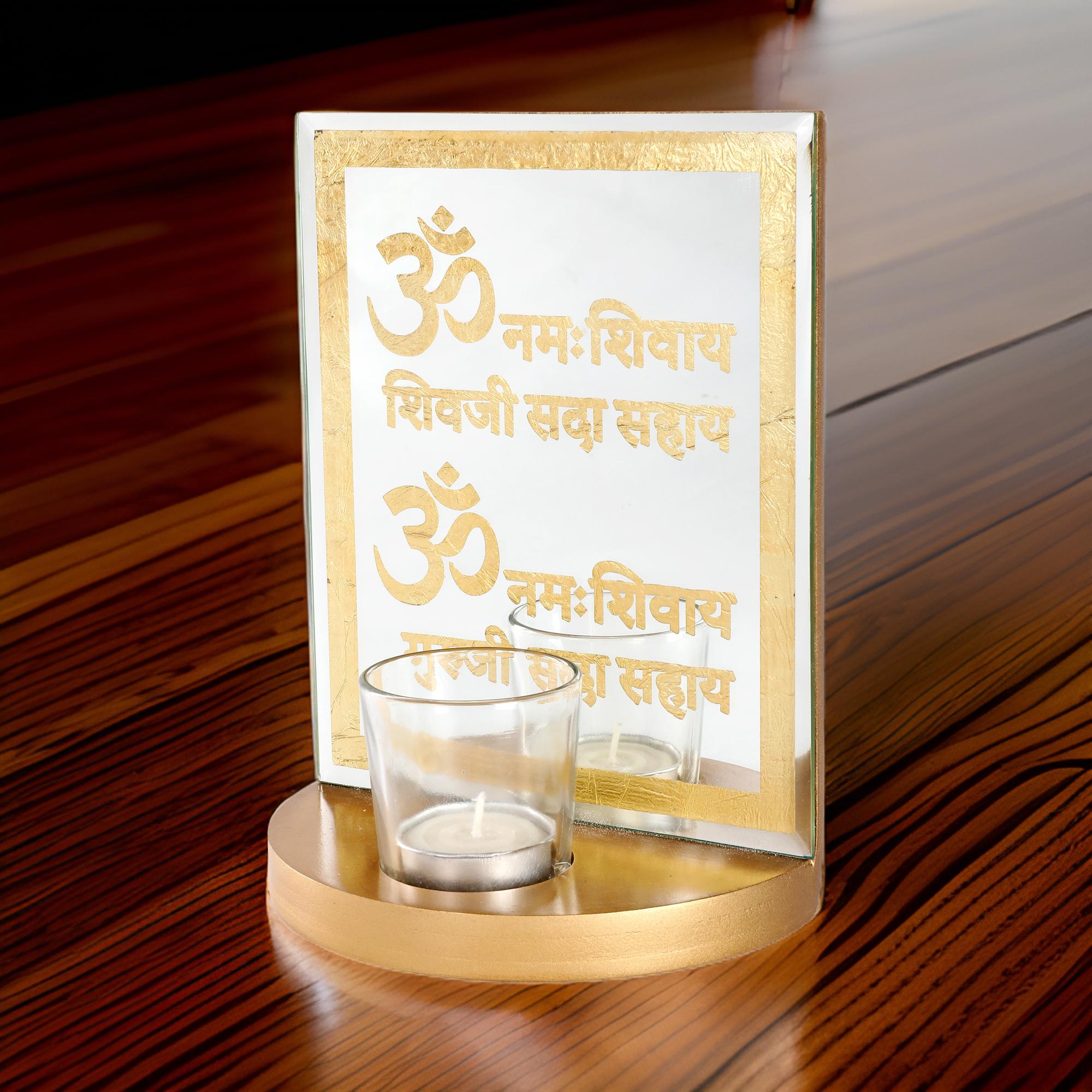 Om Namah Shivaya MANTRA JAAP Guruji Table top for Worship-Decoration-TH-191