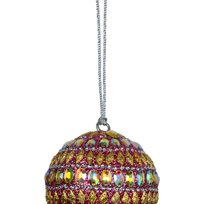 Set of 2 Christmas Hanging Decorative Balls