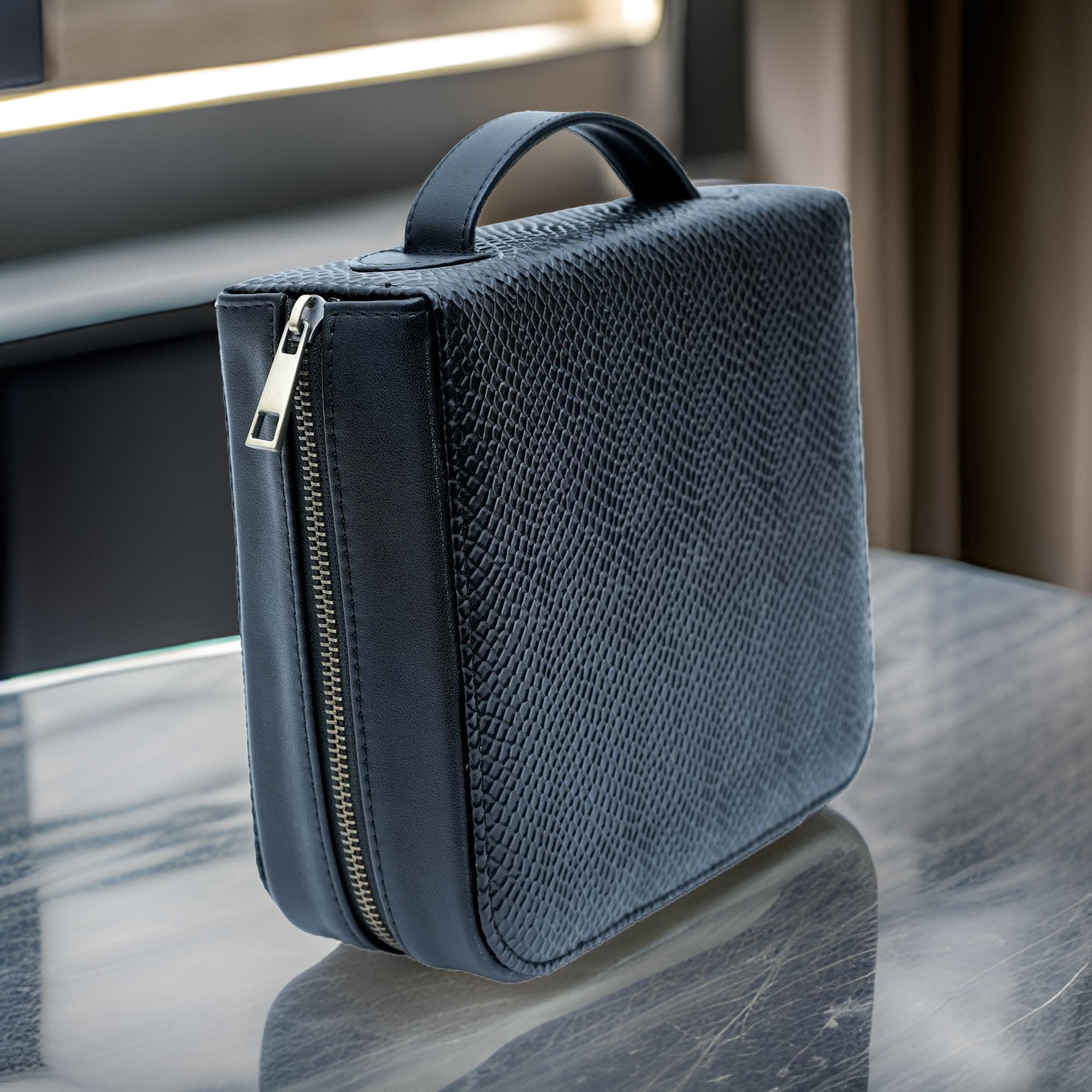 Premium Men's Black Pouch/Bag With Handle