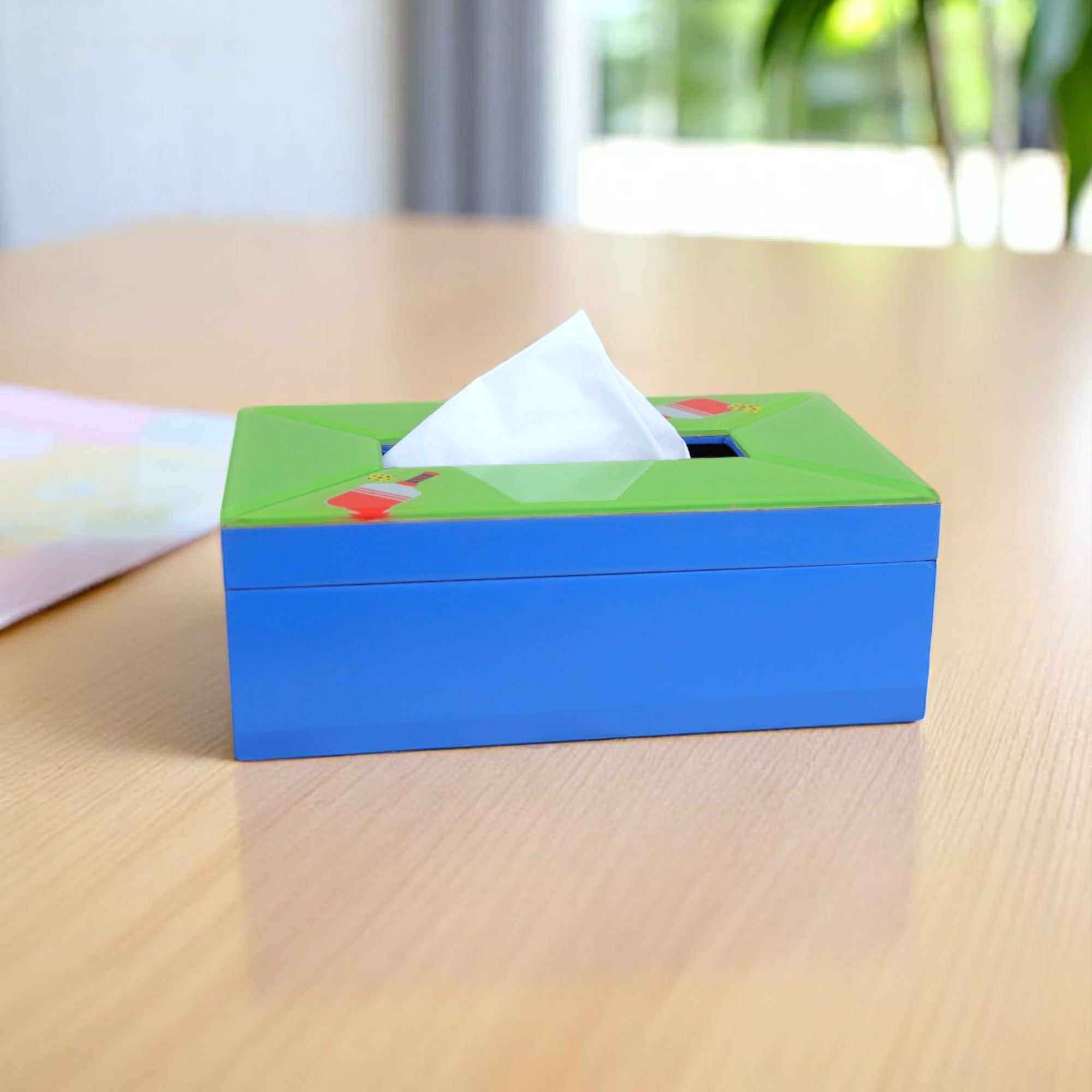 Pickle Ball Design Tissue Box