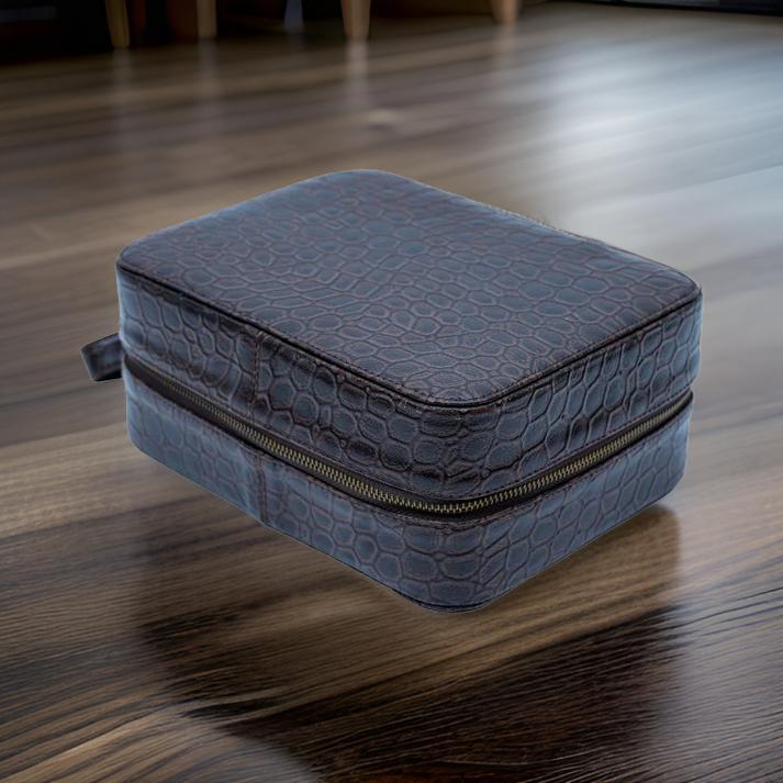 Premium Men's Brown Travel Pouch/Bag