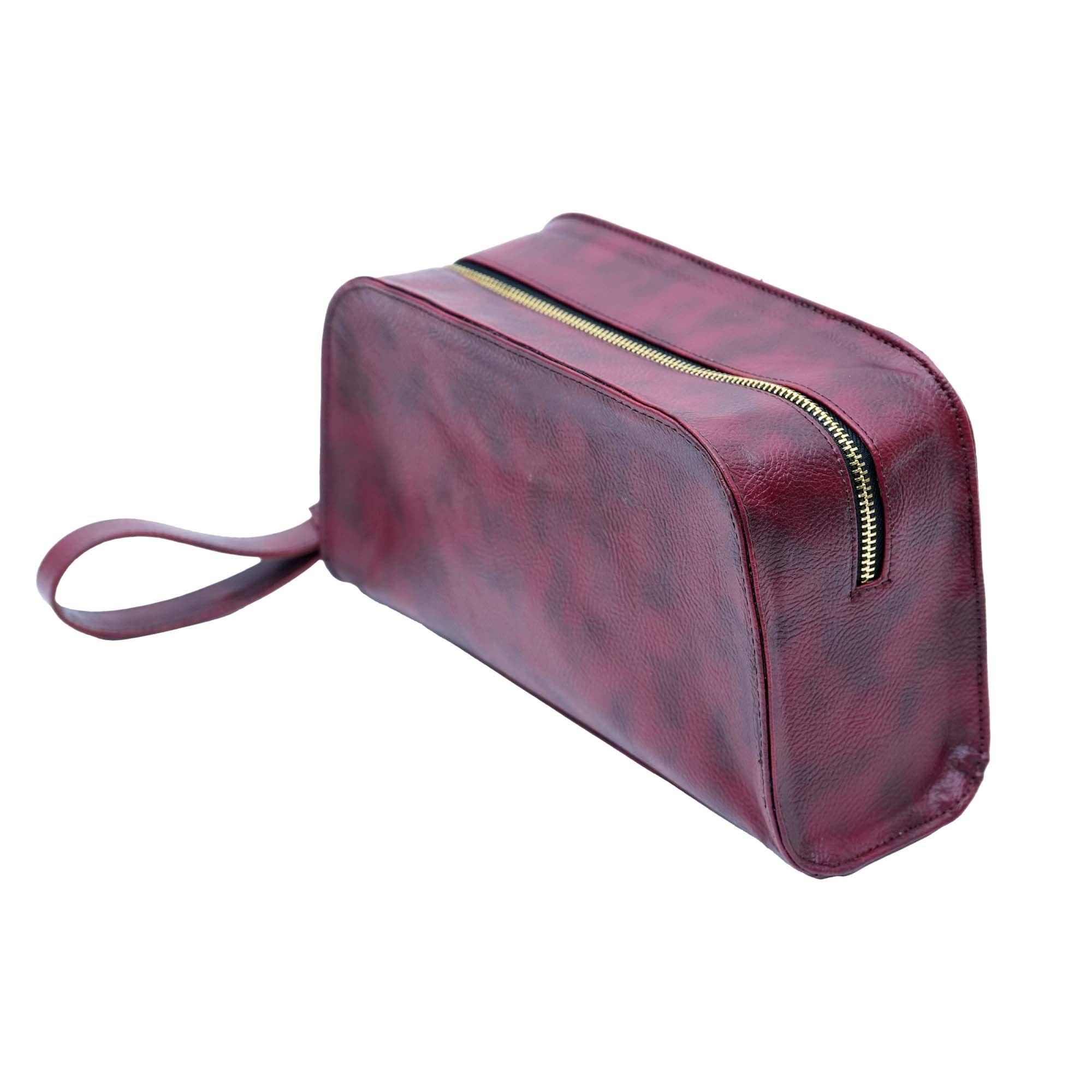 Premium Men's Brown Travel Pouch/Bag