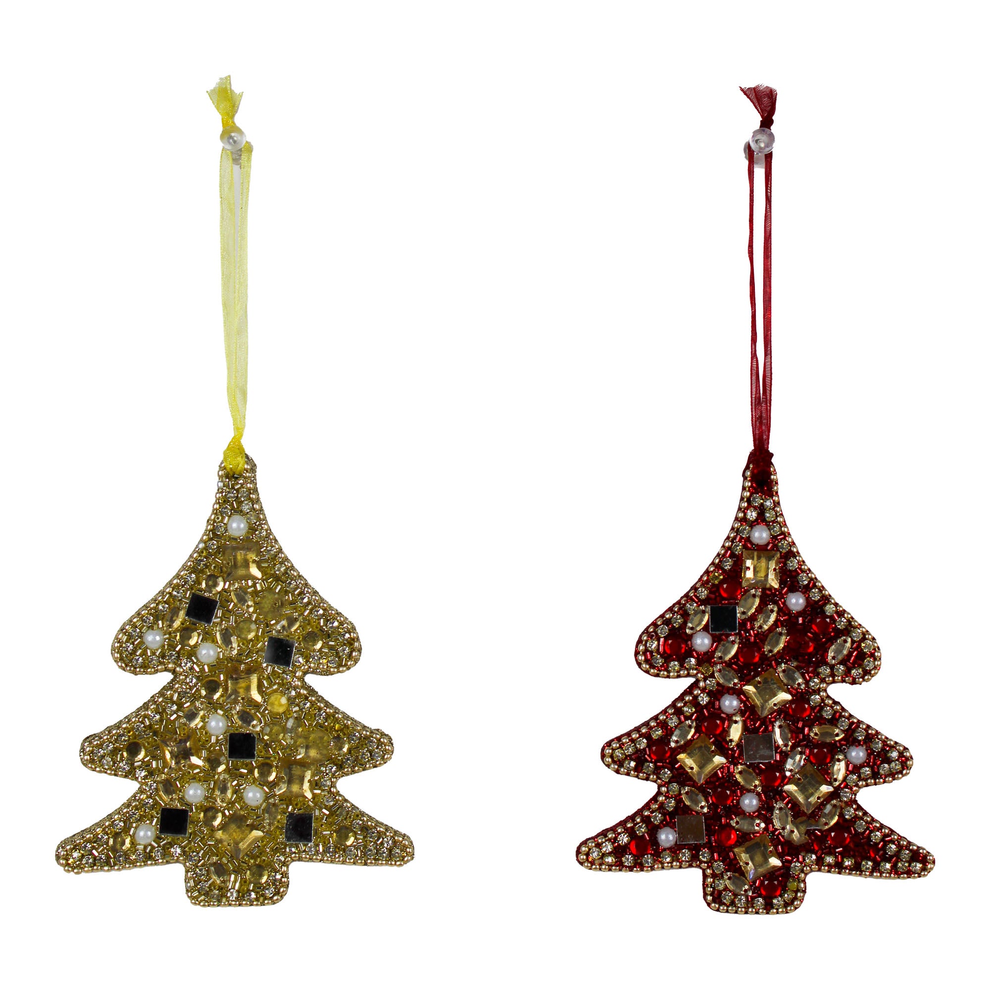 Set of 2 Christmas Tree Hanging Ornament