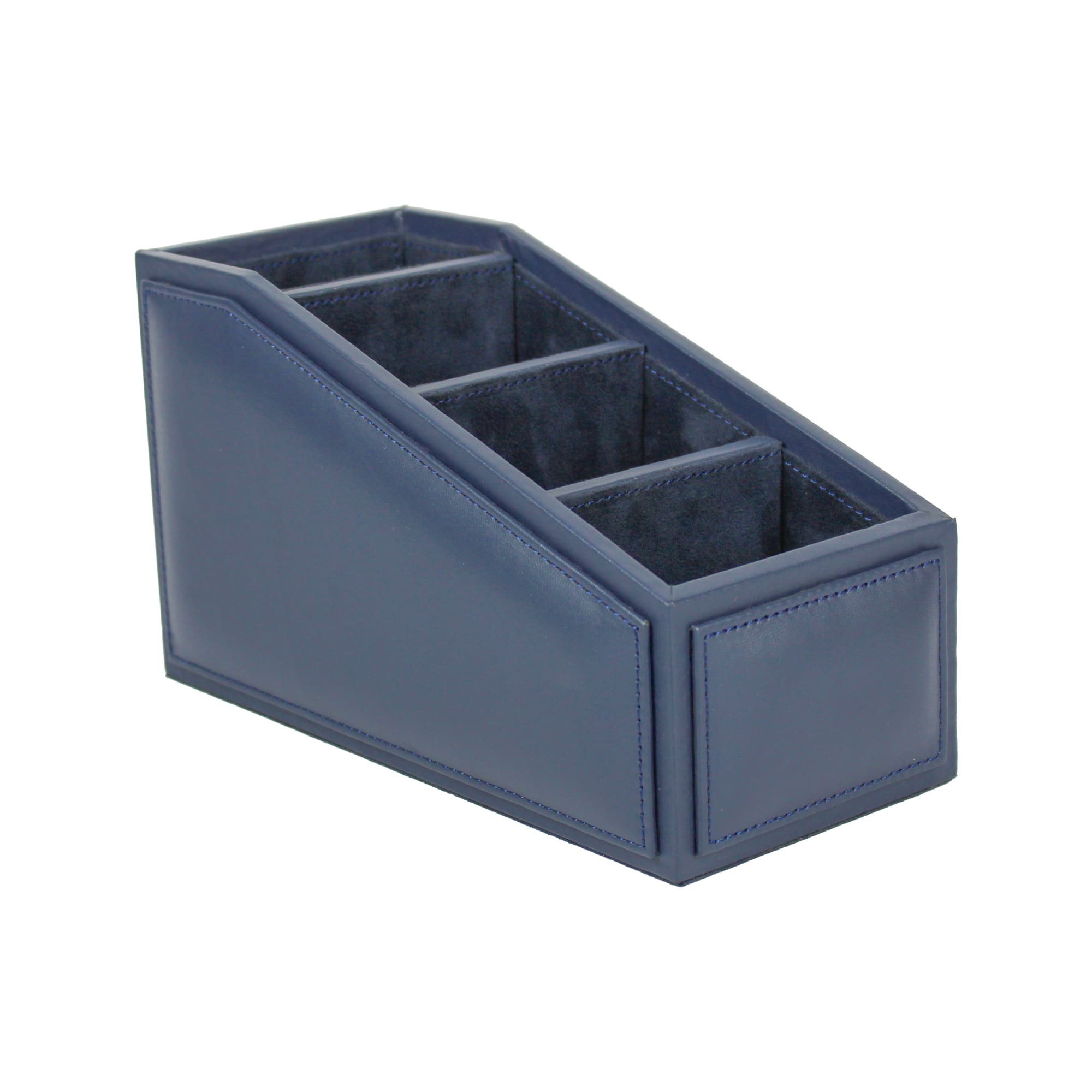Premium Blue Leatherite Remote Holder