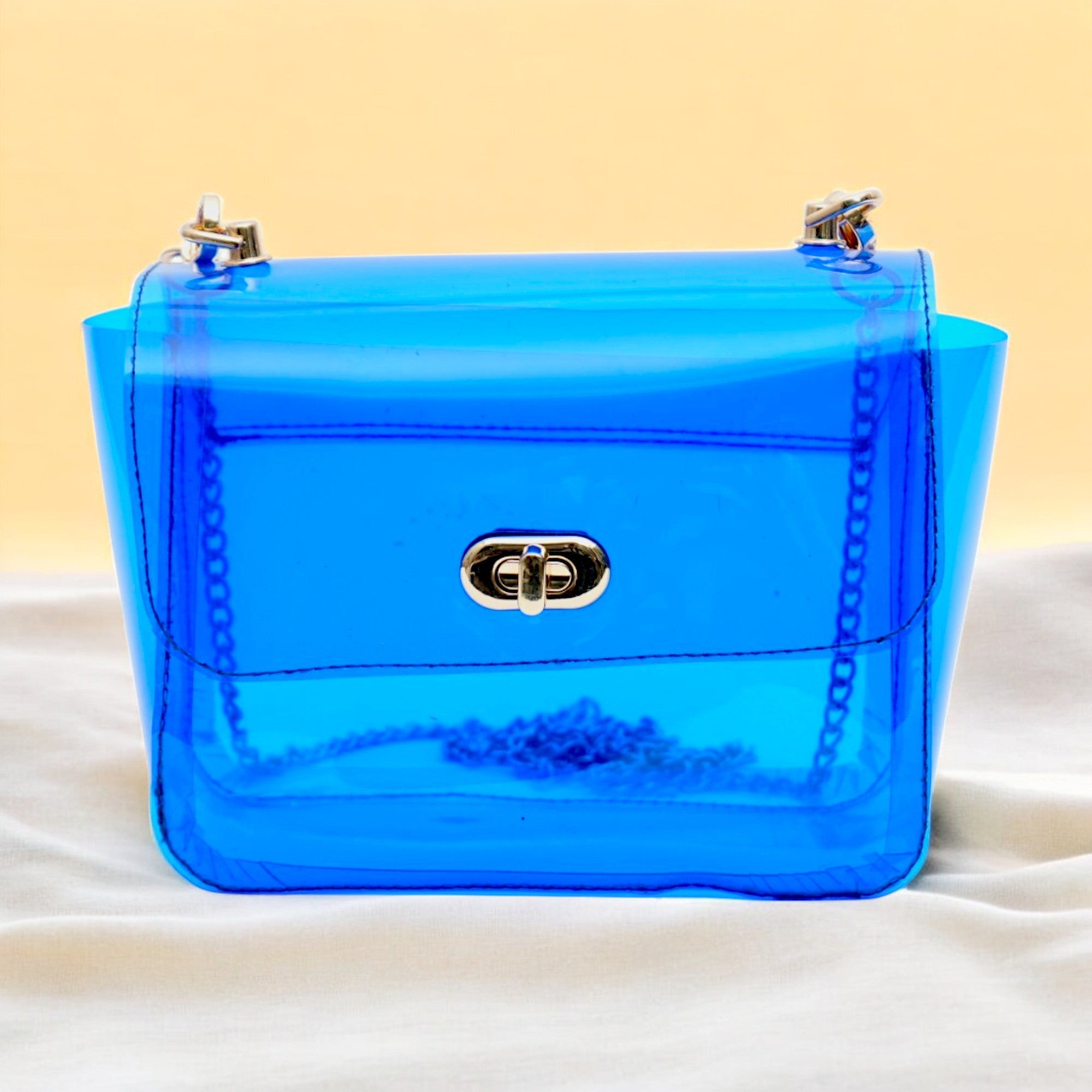 Blue Transparent Premium Sling Bag for Women