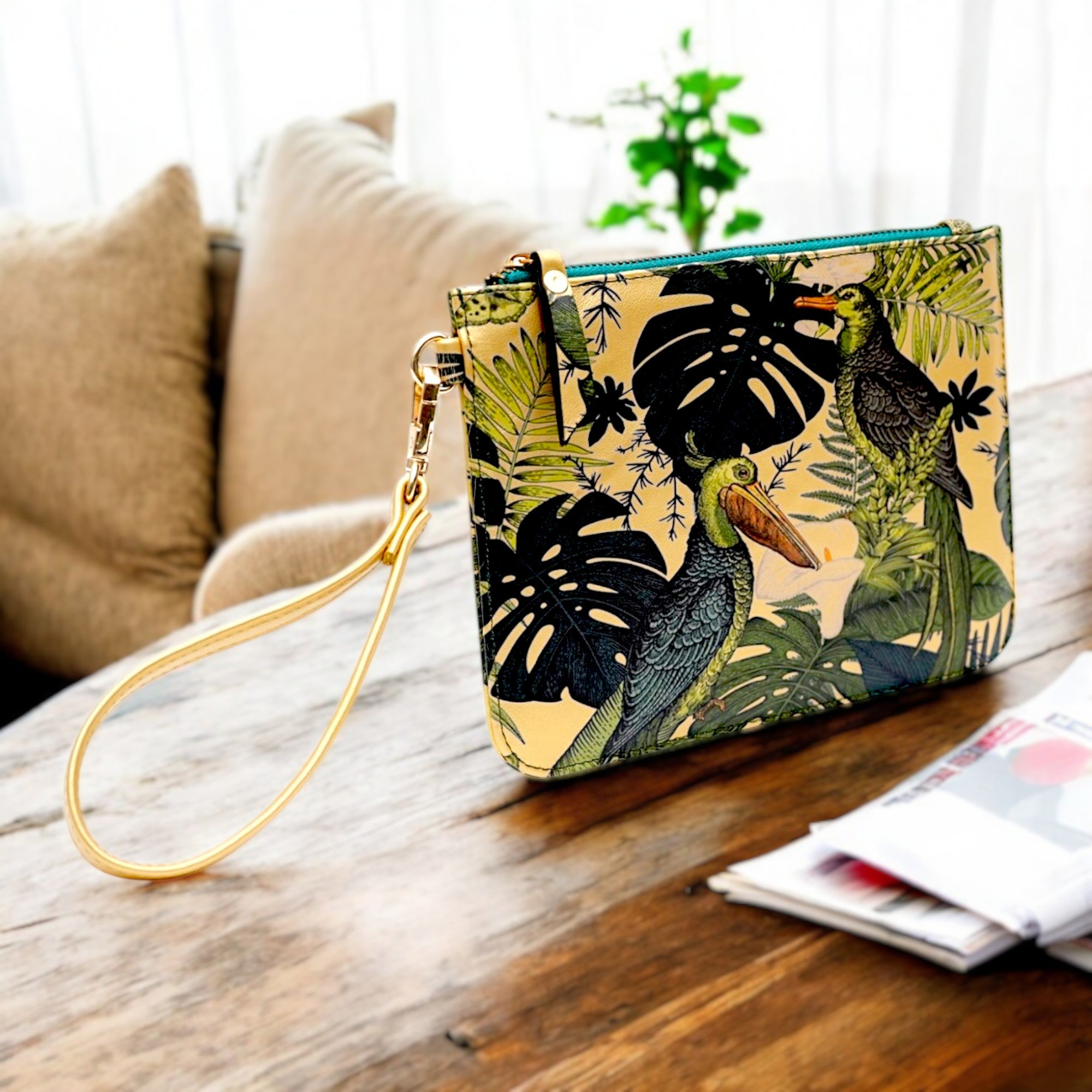 Jungle Lush Top Zipper Pouch