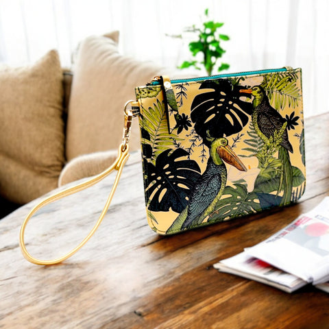 Jungle Lush Top Zipper Pouch