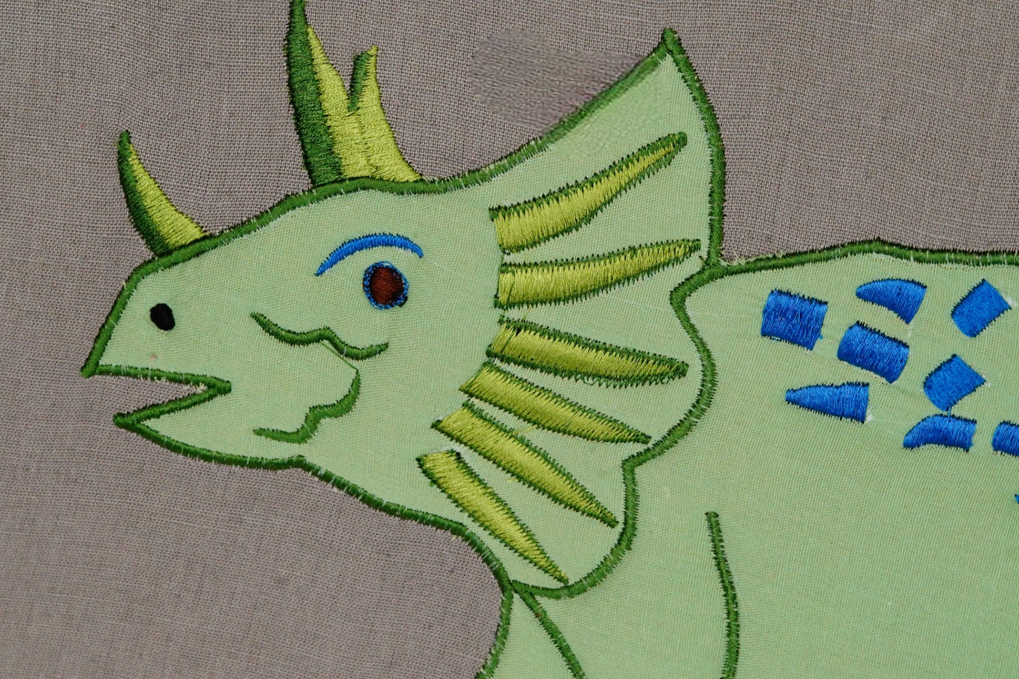 Embroidered Dinosaur Wall DÃ©cor for Kids