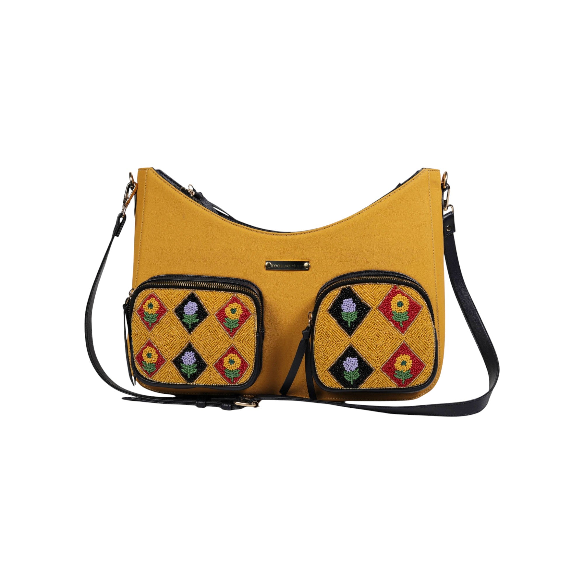 Hand-Embroidered Beaded Designer Womenâ€™s Shoulder Bag 