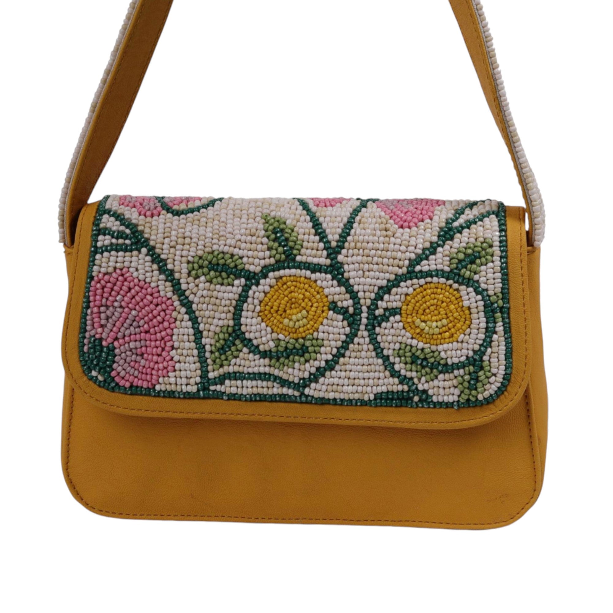 Hand-Embroidered Shoulder Bag