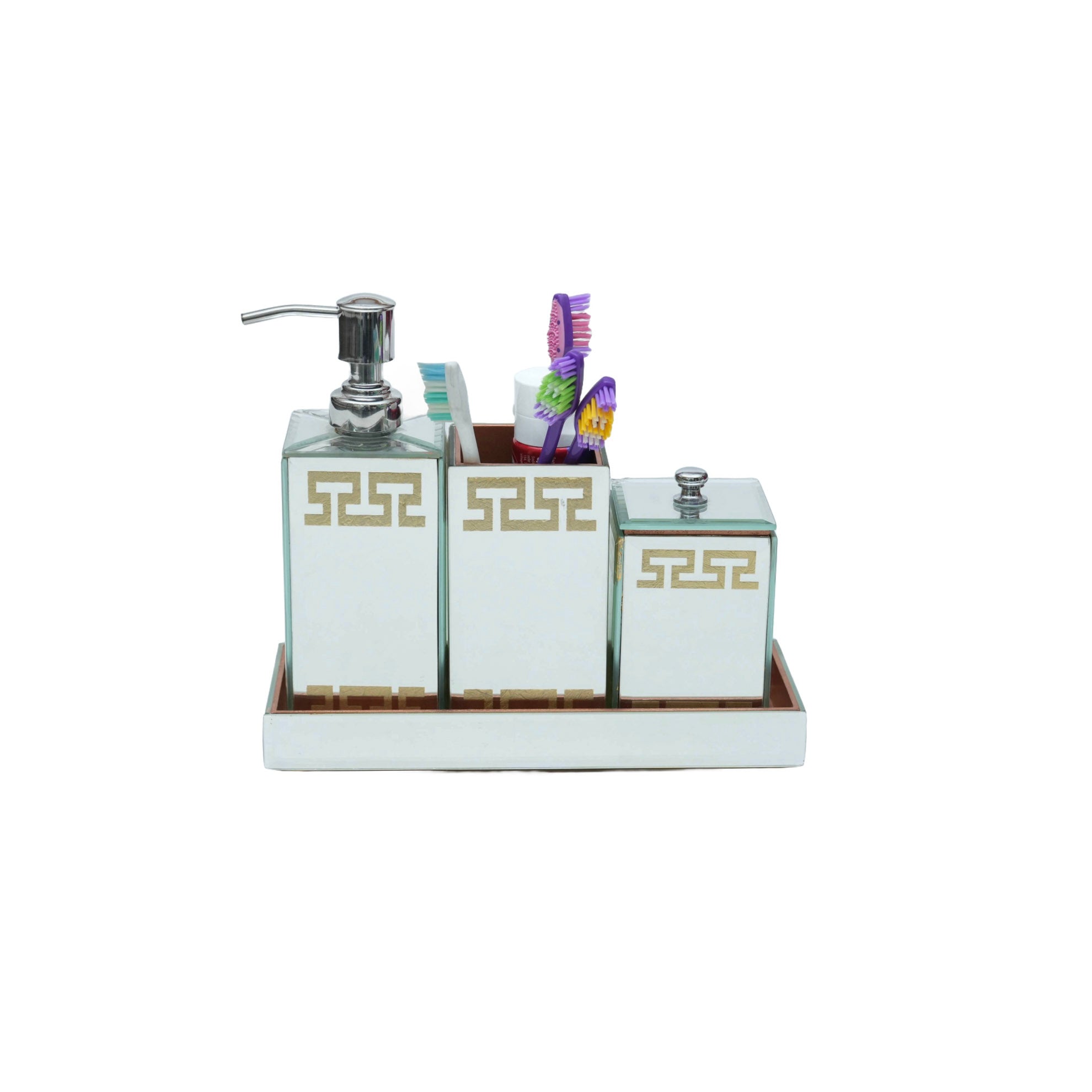 4-Pieces Modern Bathroom Accessory Set