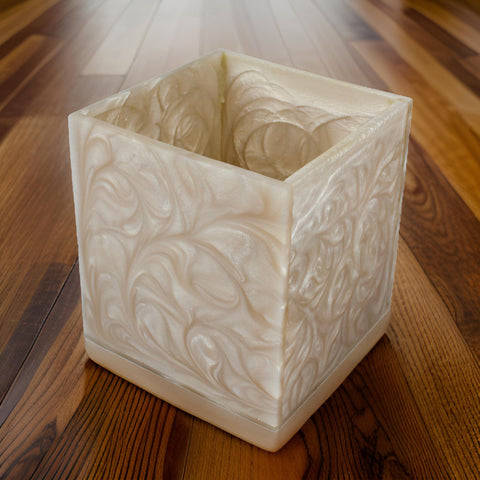 Beige Resin Dustbin