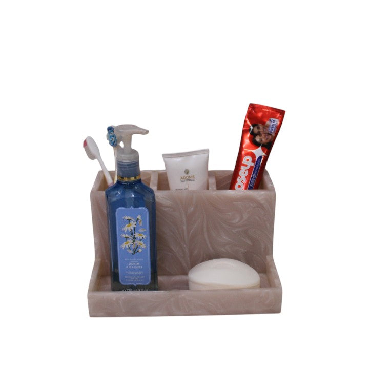 Sleek Resin Multipurpose Bathroom & makeup Holder