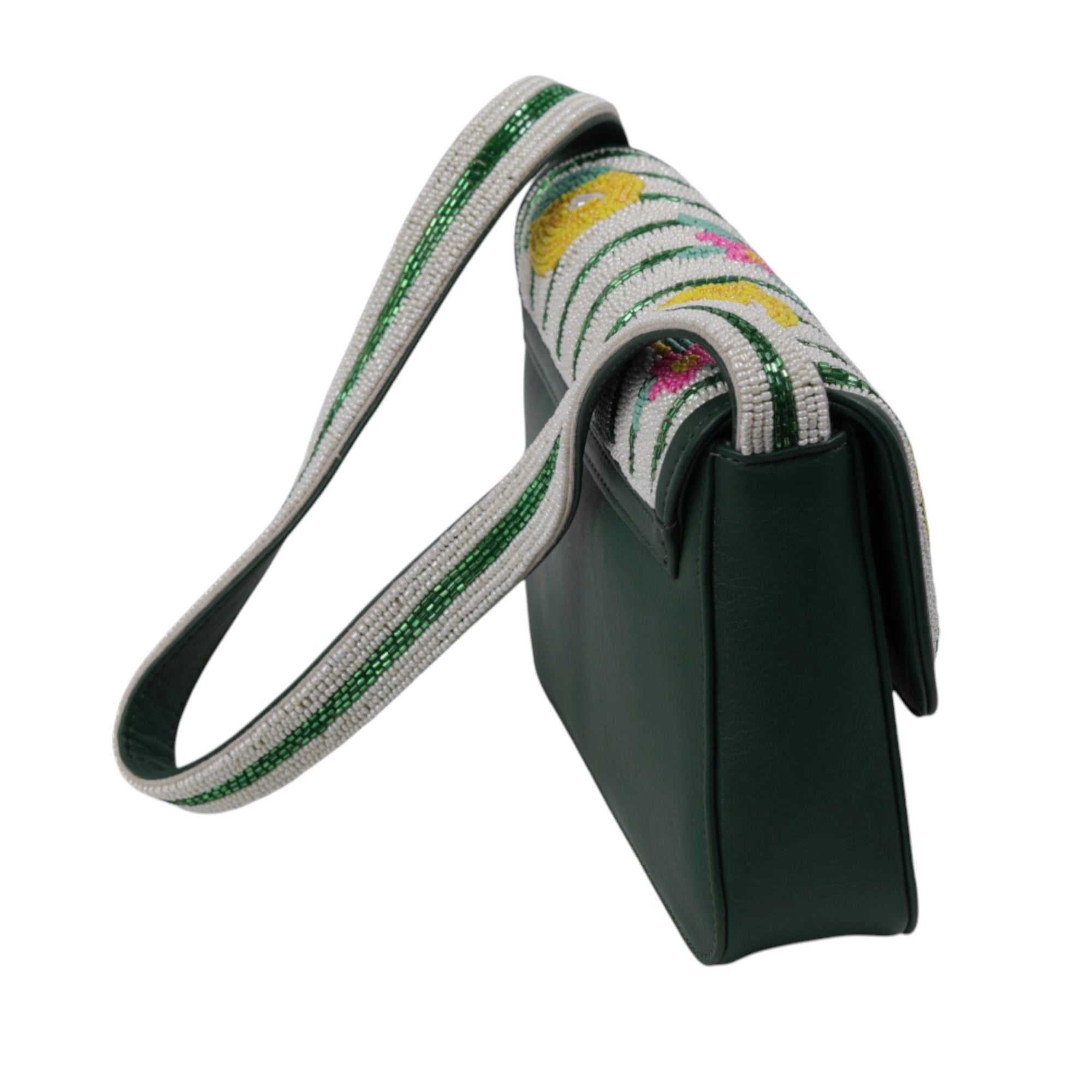 Hand-Embroidered Shoulder Bag