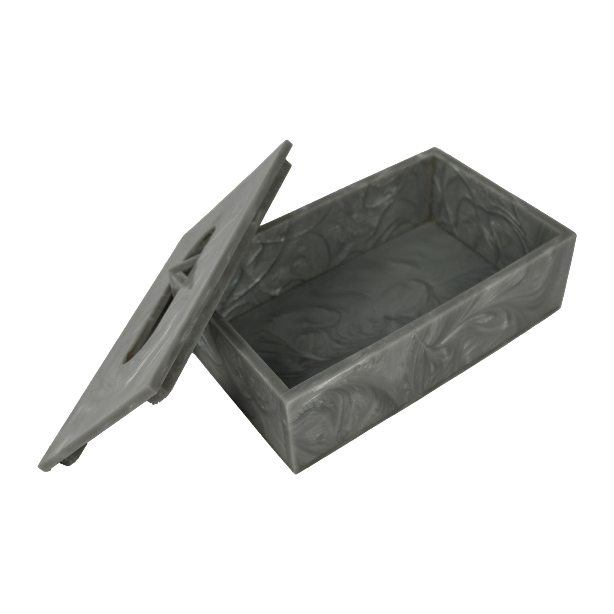 Premium Grey Resin Tissue Box