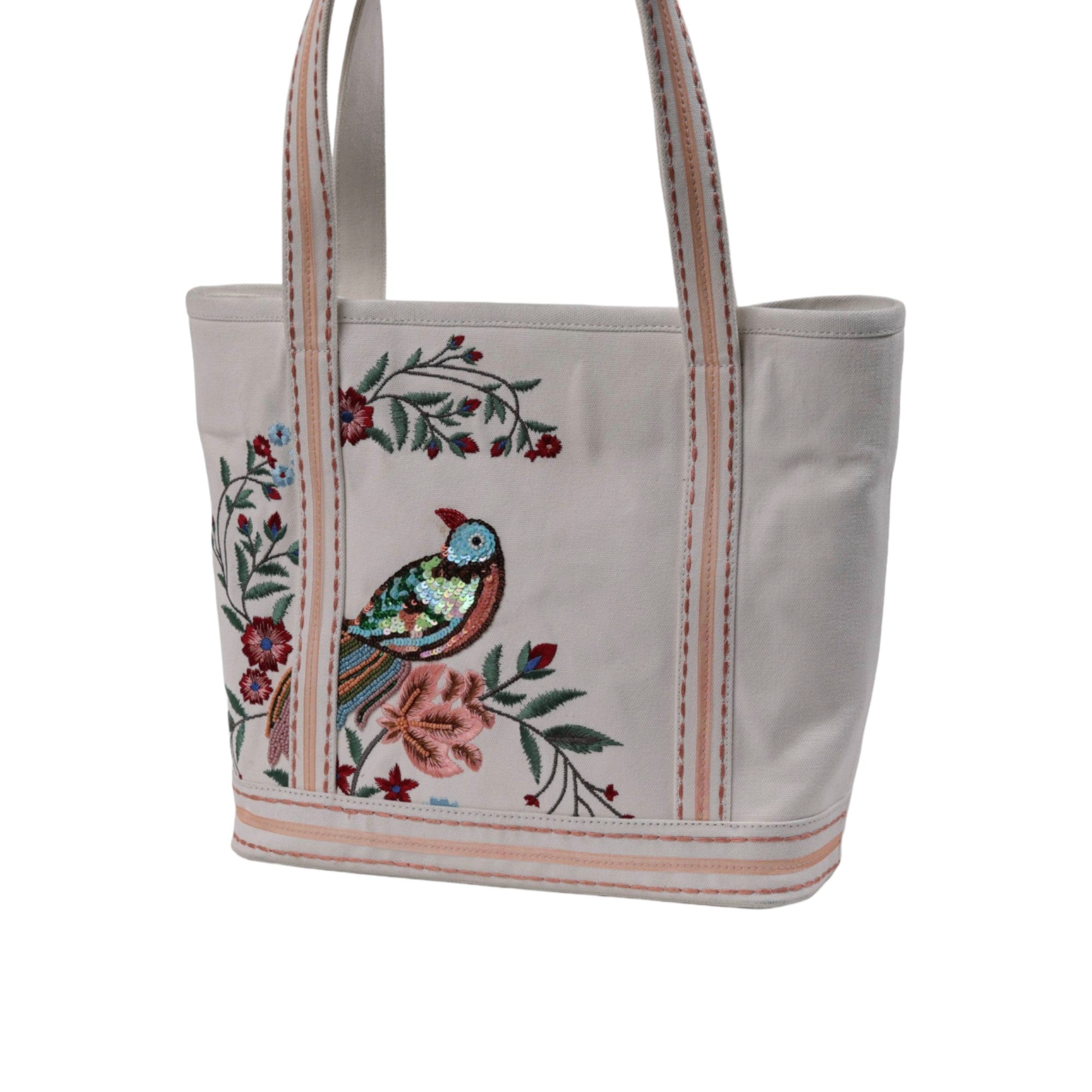 Embroidered Canvas Tote Bag.