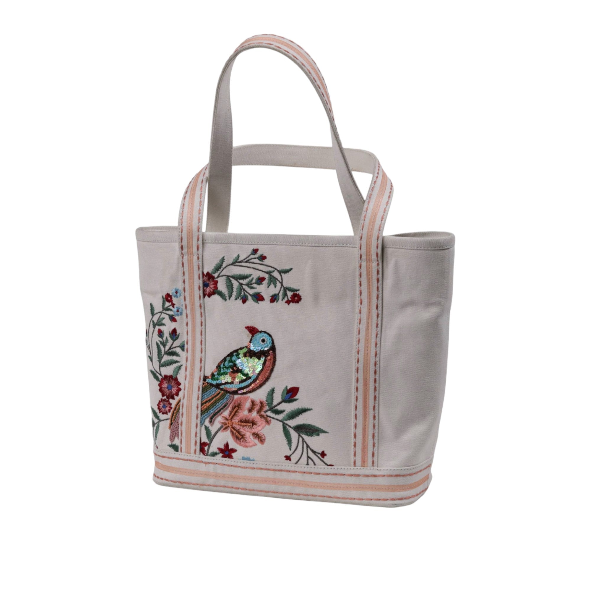 Embroidered Canvas Tote Bag.