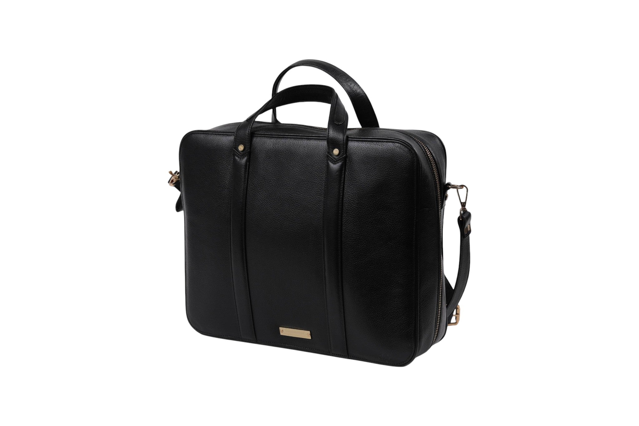 Black Genuine Leather Laptop Bag