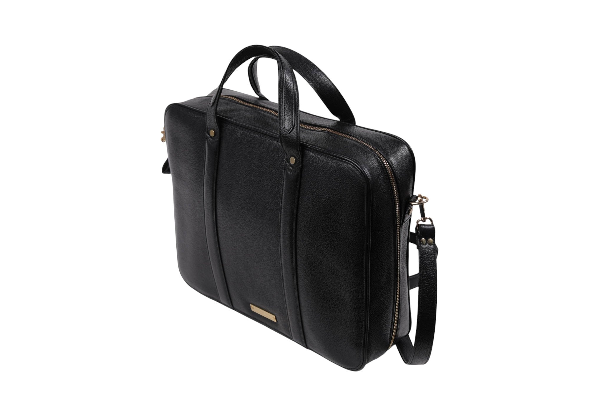 Black Genuine Leather Laptop Bag
