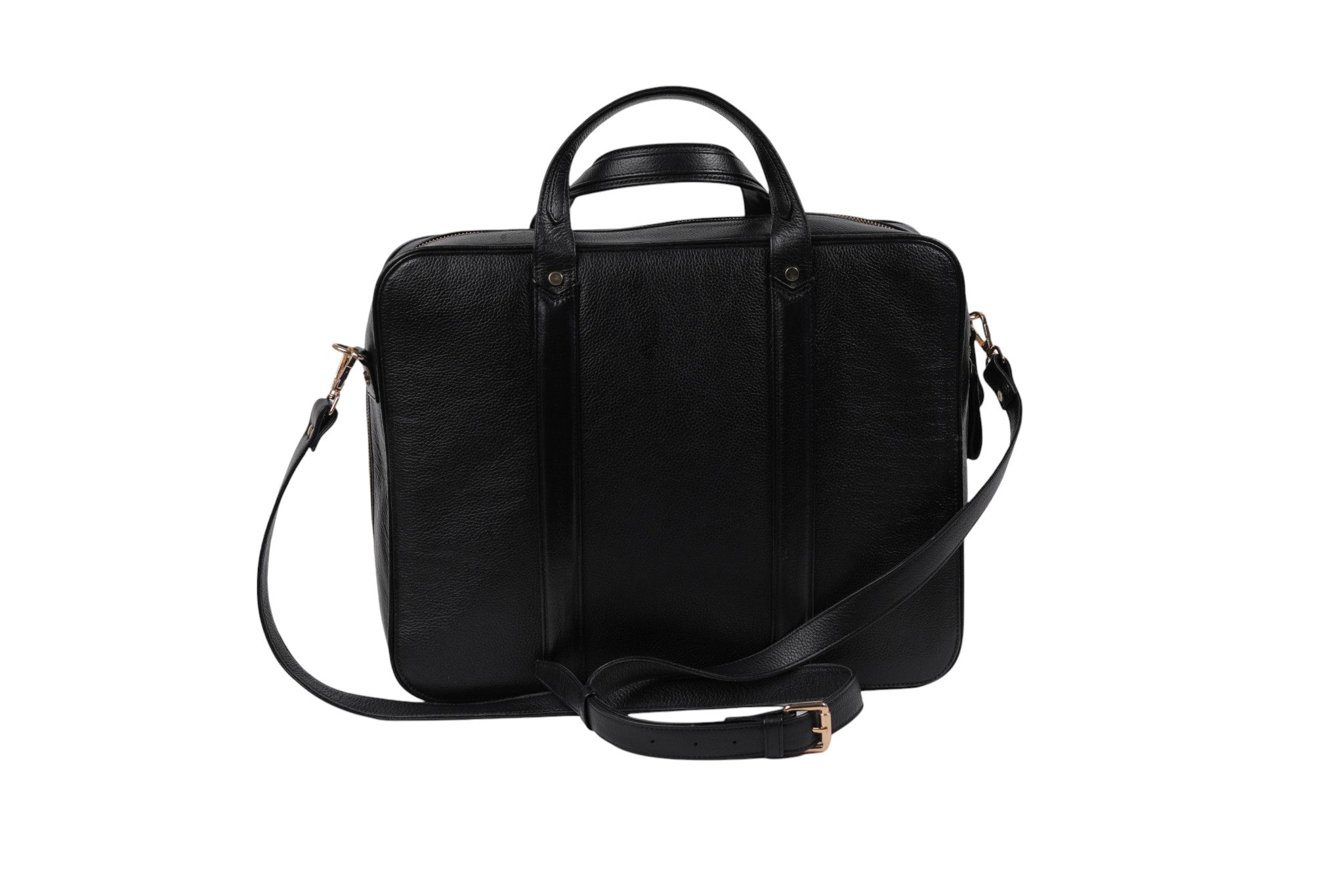 Black Genuine Leather Laptop Bag