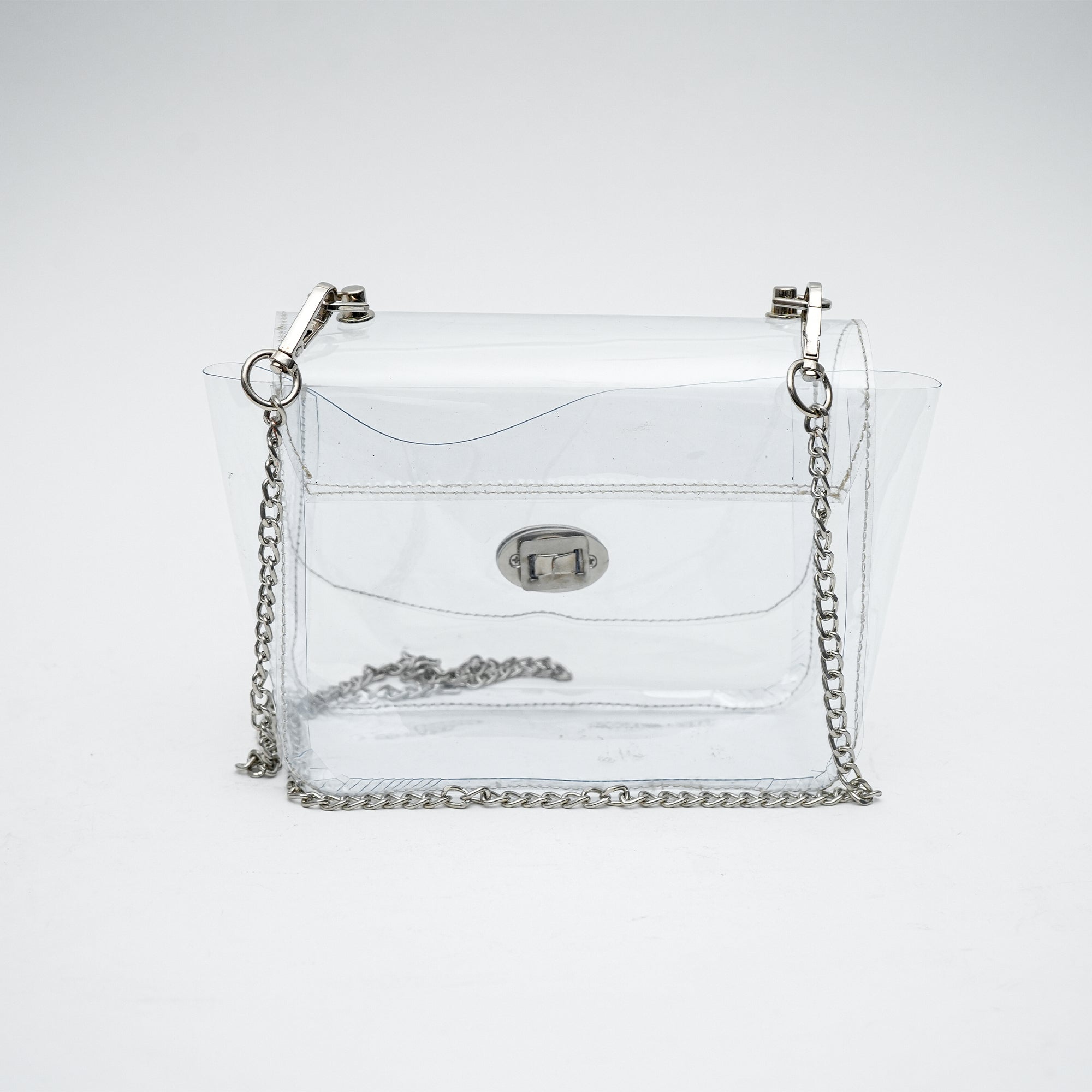 White Transparent Premium Sling Bag for Women