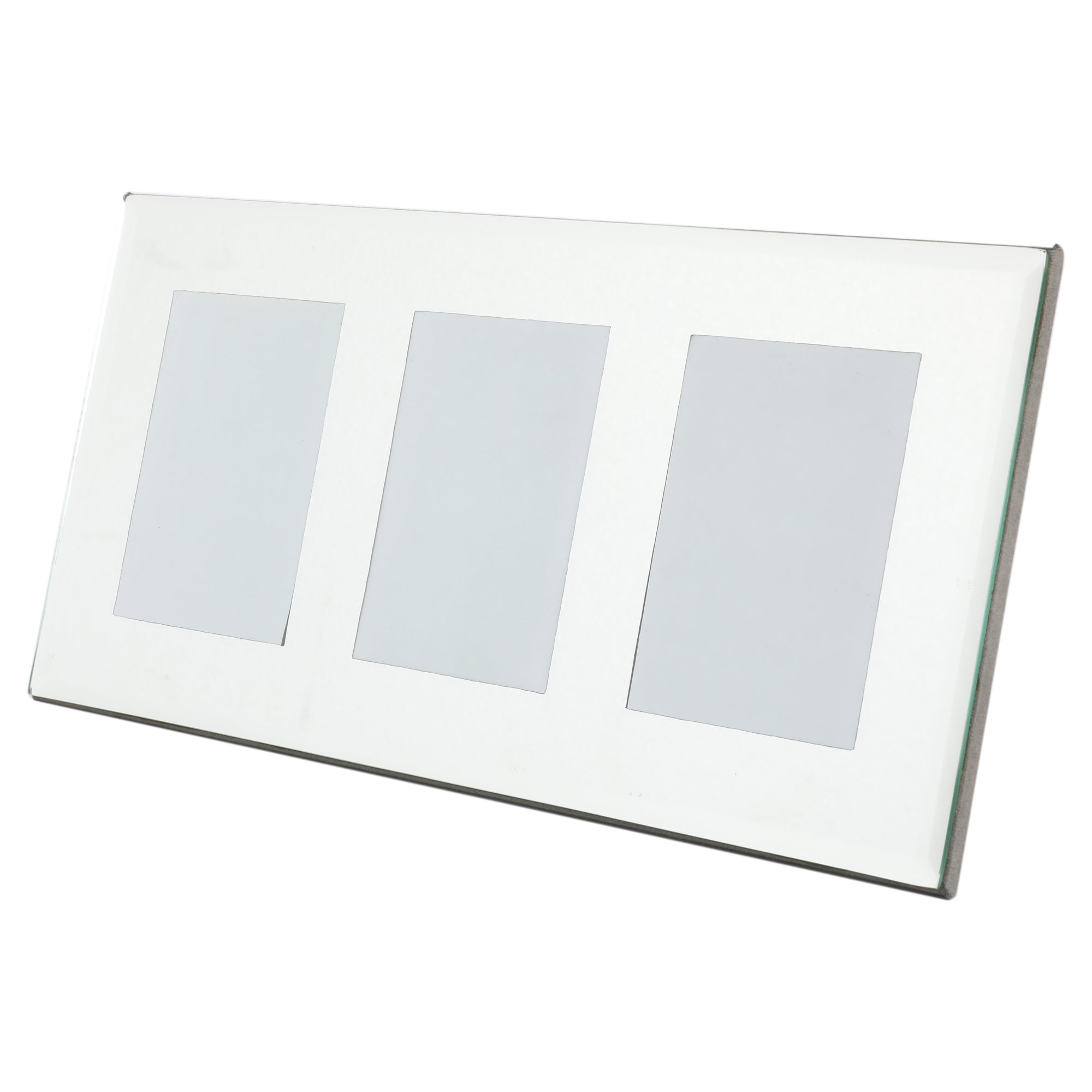 Silver Color Glass Triple Picture Frames Picture
