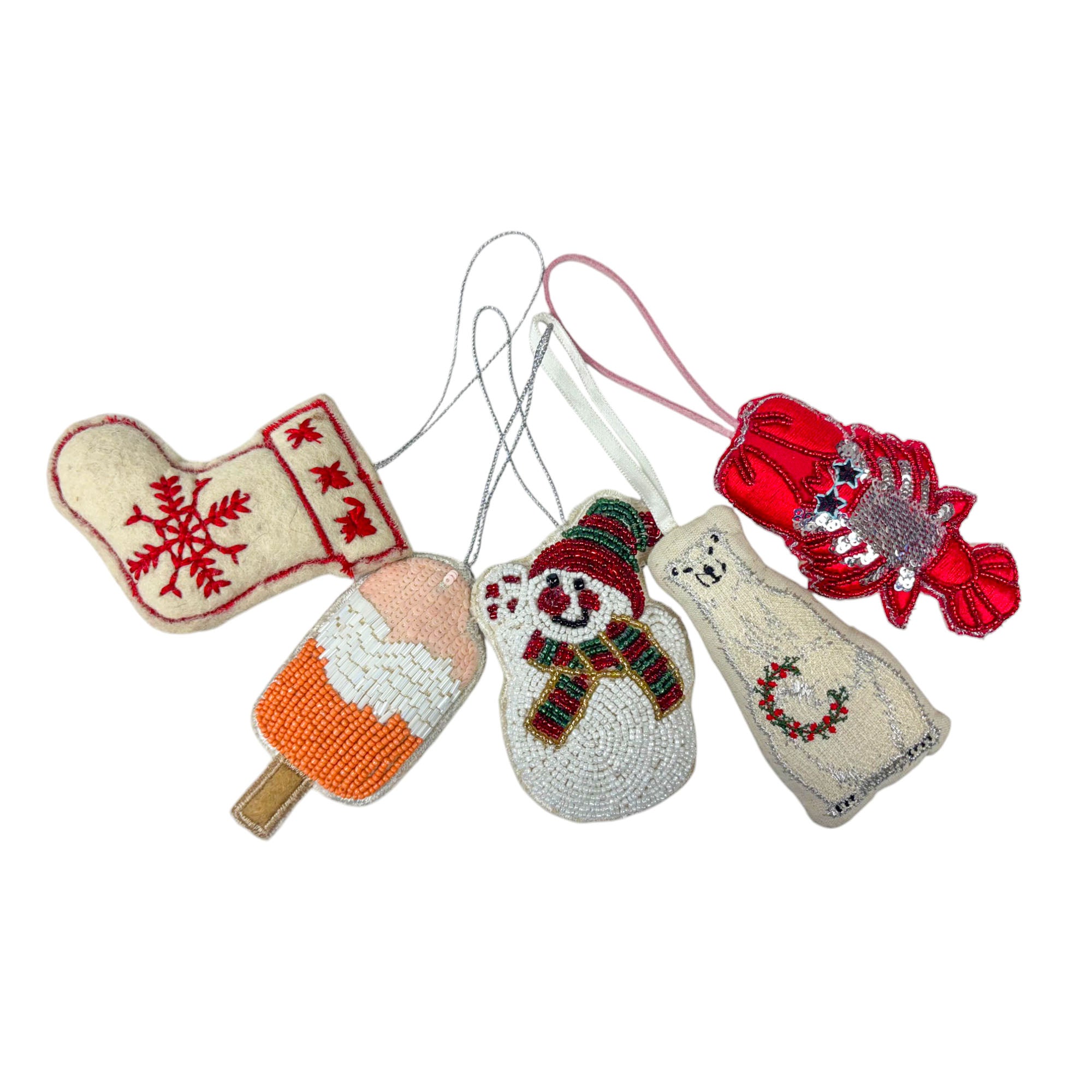 Set of 10 Christmas Tree Ornaments