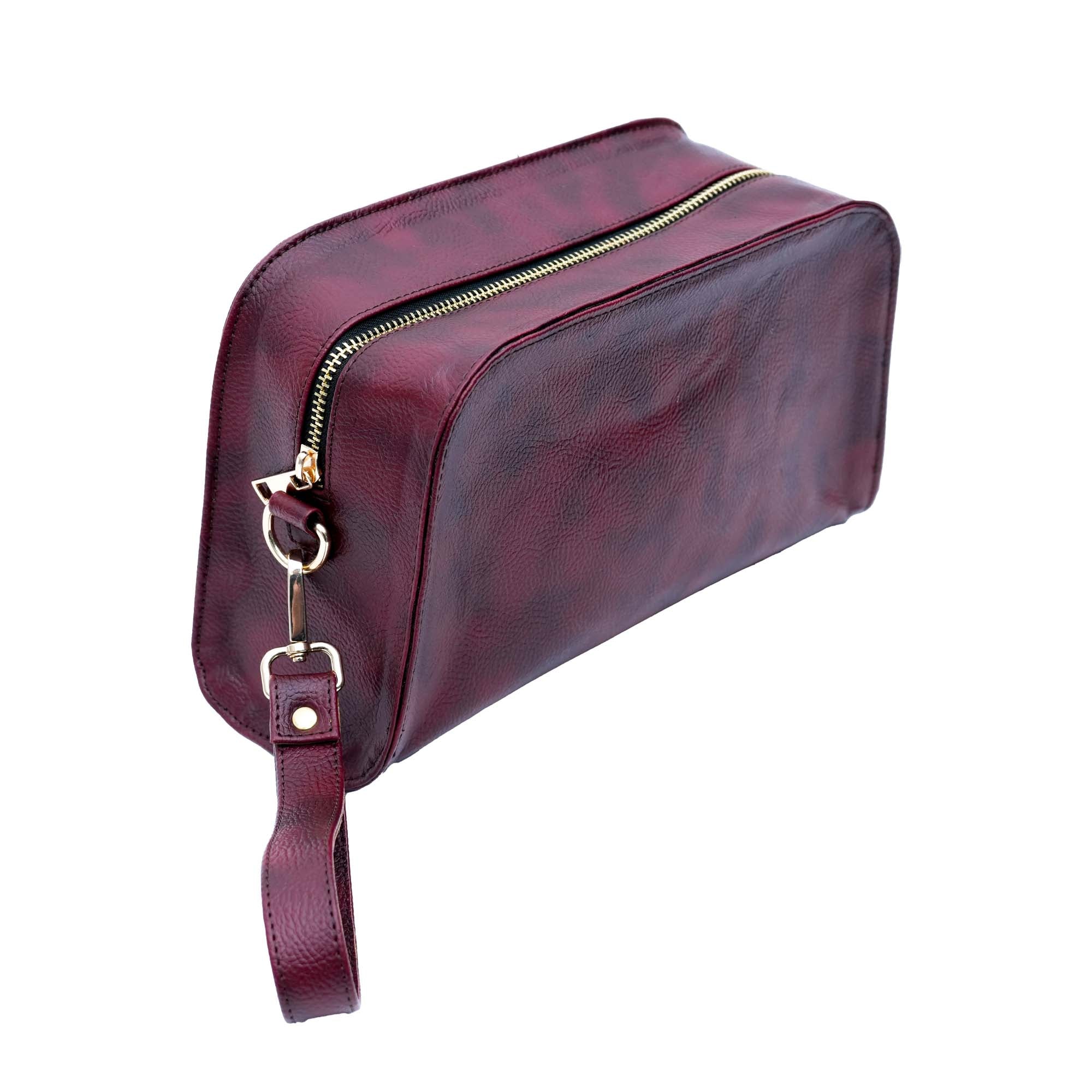 Premium Men's Brown Travel Pouch/Bag