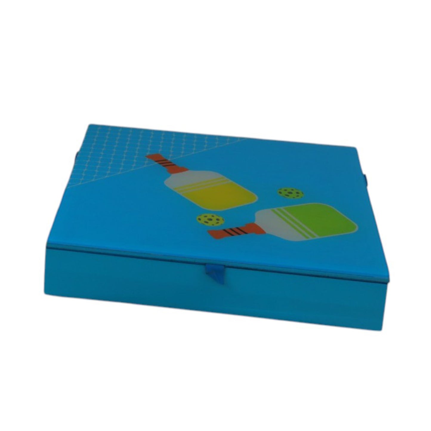 Premium Glass Stationery Organizer with Pickle Ball Design