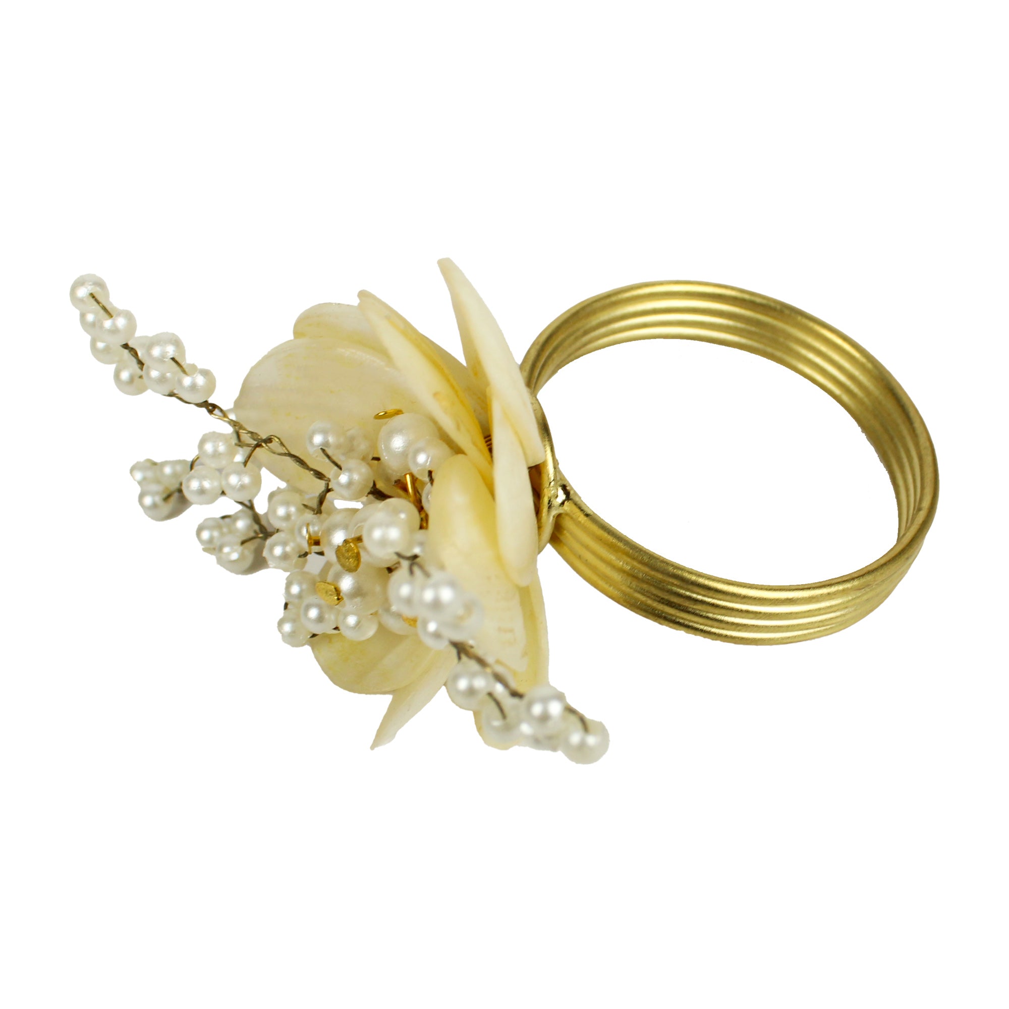 Jeweled Napkin Ring Set of Four