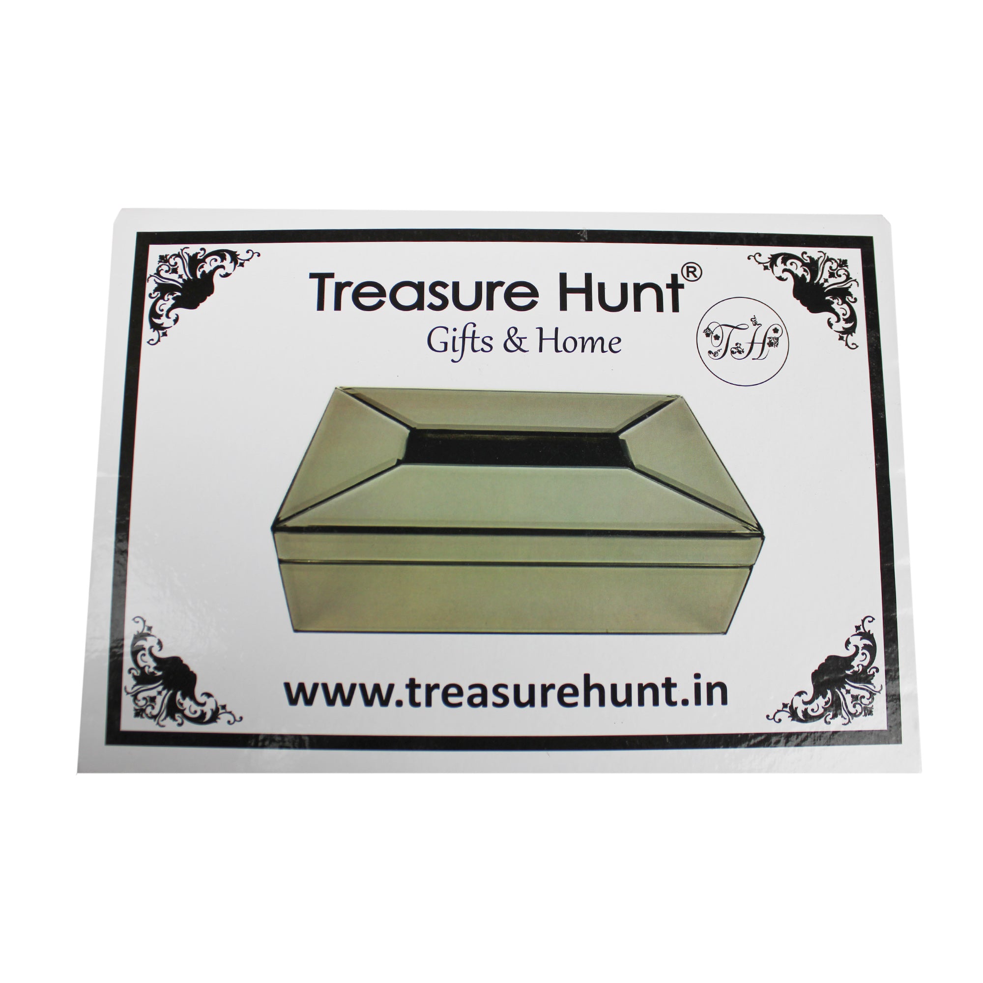 Modern Decorative Brown Glass Tissue Box