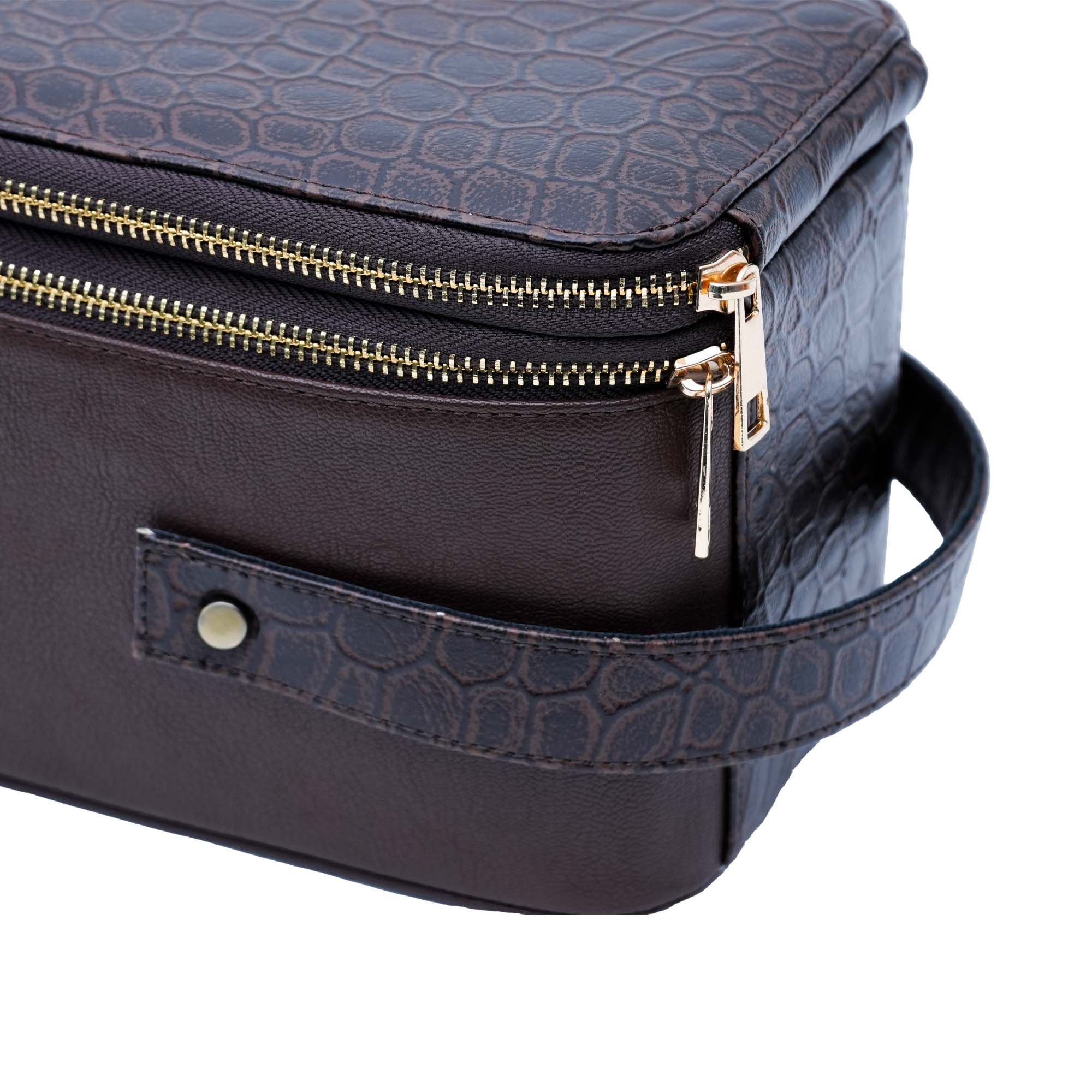 Premium Men's Brown Pouch/Bag With Handle